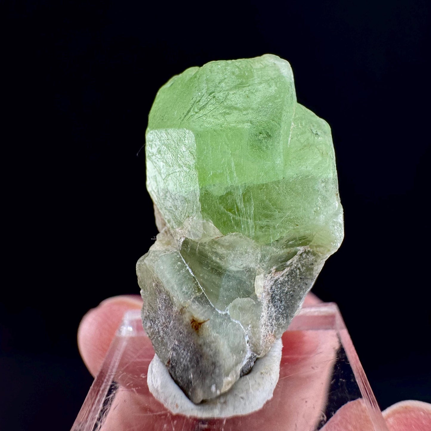 Peridot (Pakistan) | naturally terminated peridot crystal, mineral specimen