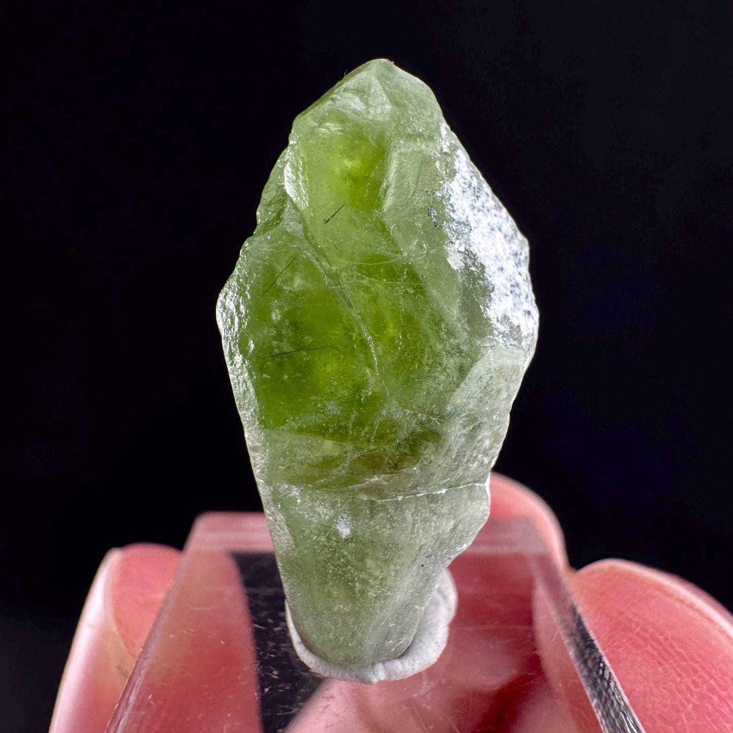 Peridot (Pakistan) | naturally terminated peridot crystal, mineral specimen