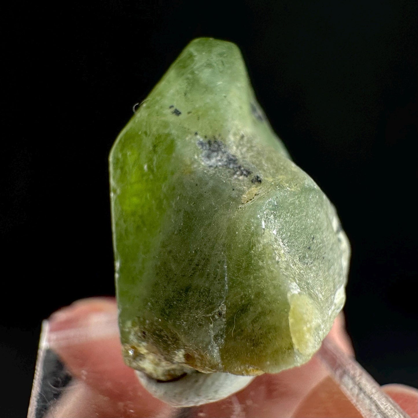 Peridot (Pakistan) | naturally terminated peridot crystal, mineral specimen