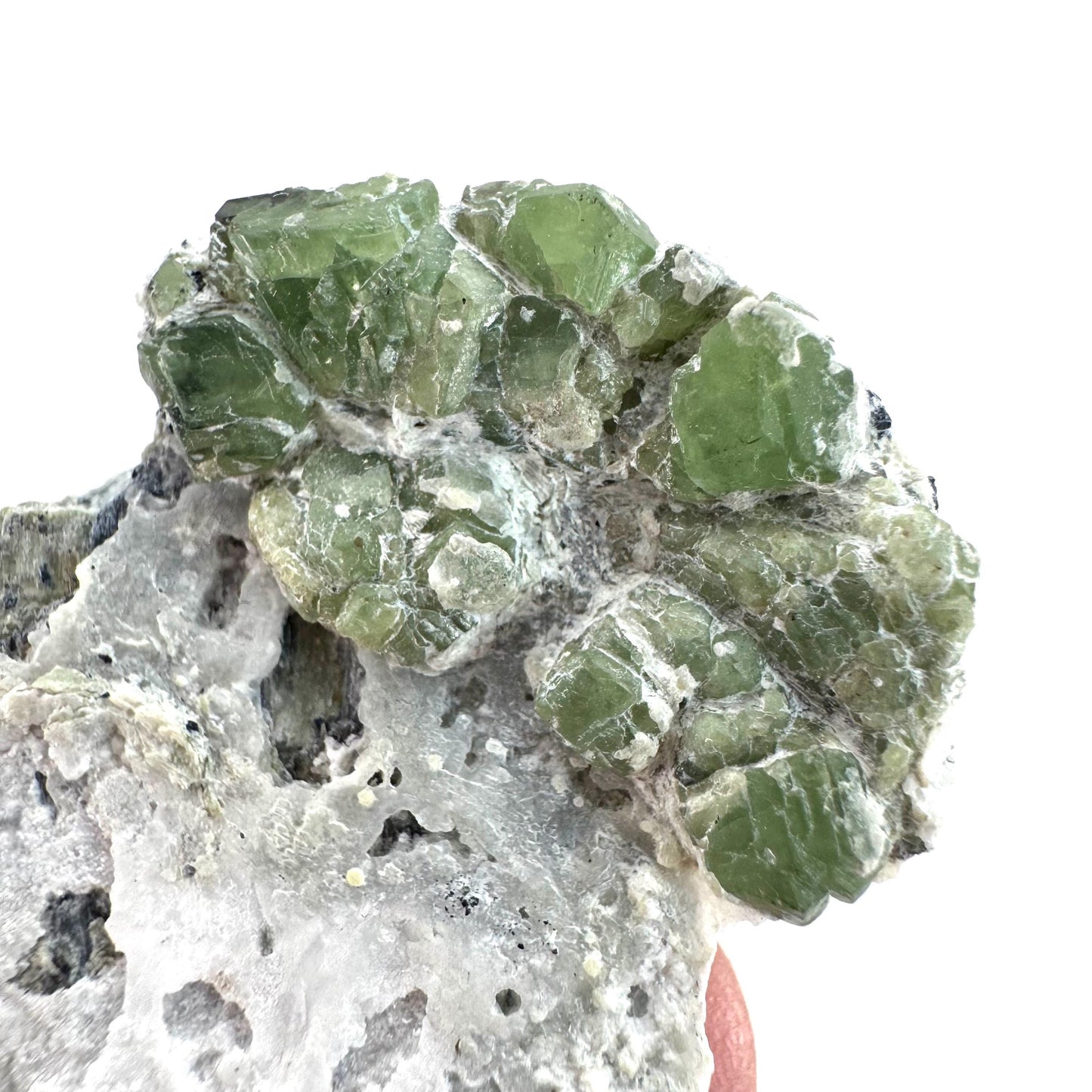 Demantoid Garnet on Matrix (Pakistan) | green garnet crystal, mineral specimen