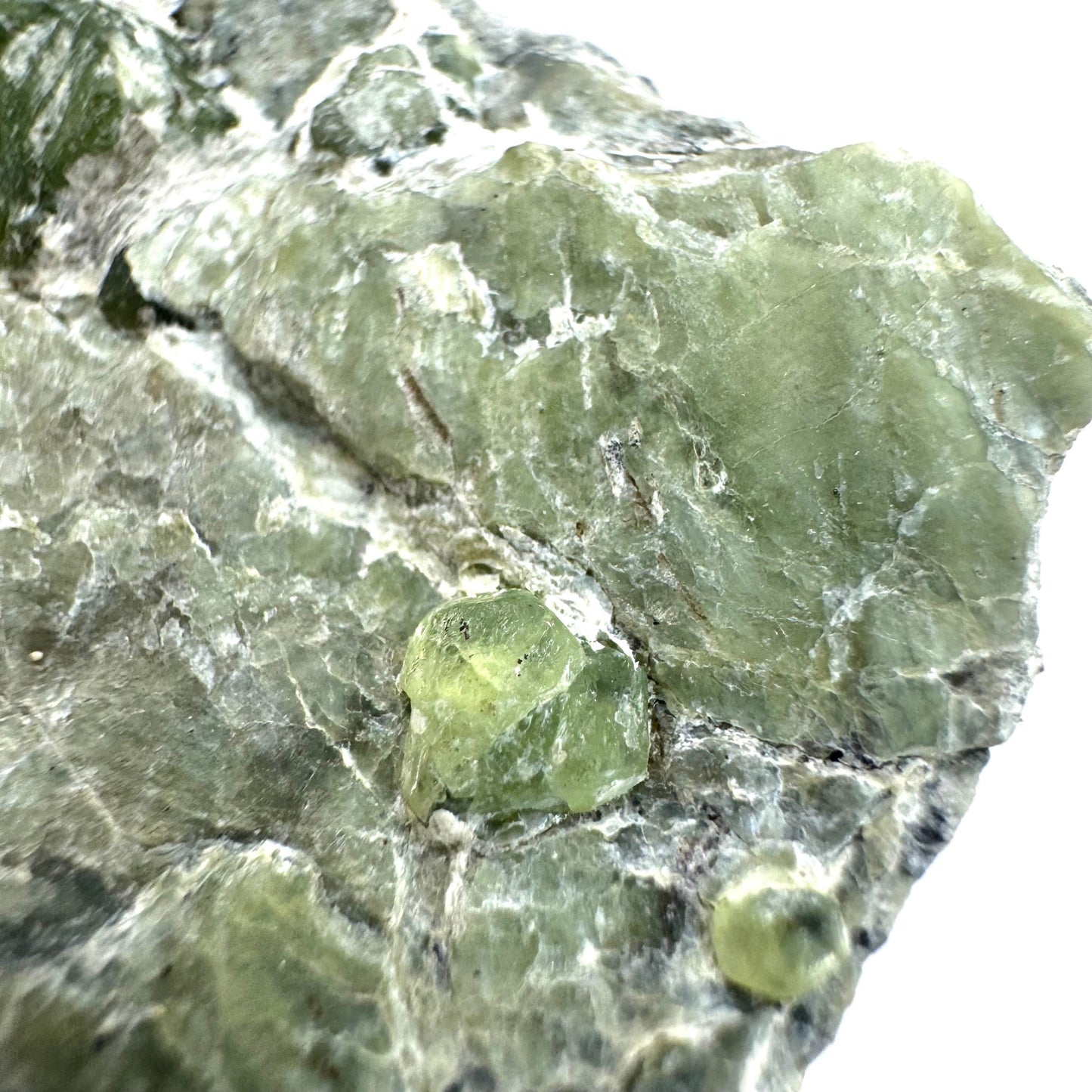 Demantoid Garnet on Matrix (Pakistan) | green garnet crystal, mineral specimen