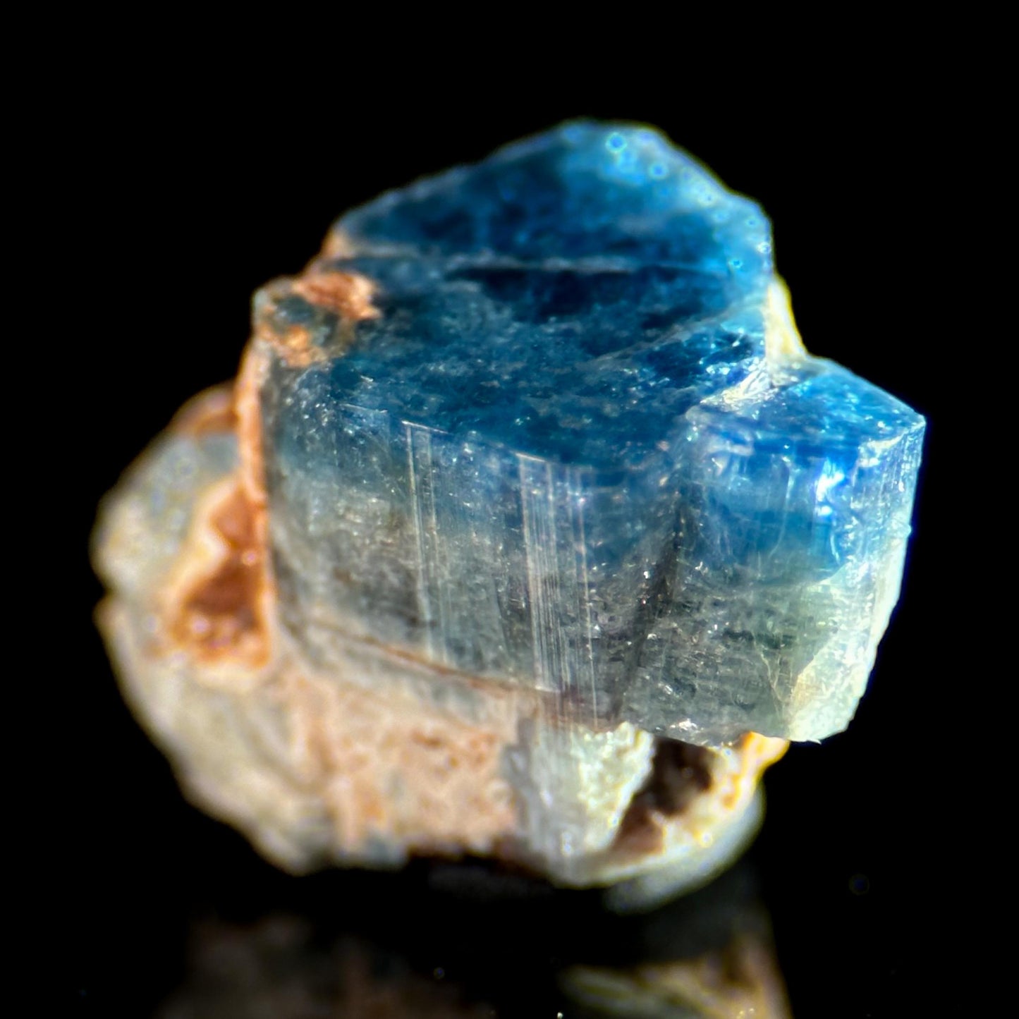 Euclase (Zimbabwe) | blue euclase crystal, rare mineral specimen