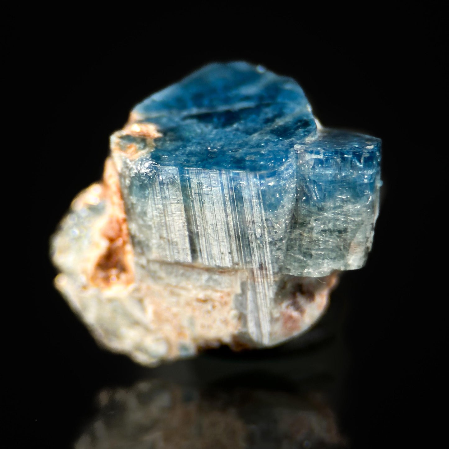 Euclase (Zimbabwe) | blue euclase crystal, rare mineral specimen