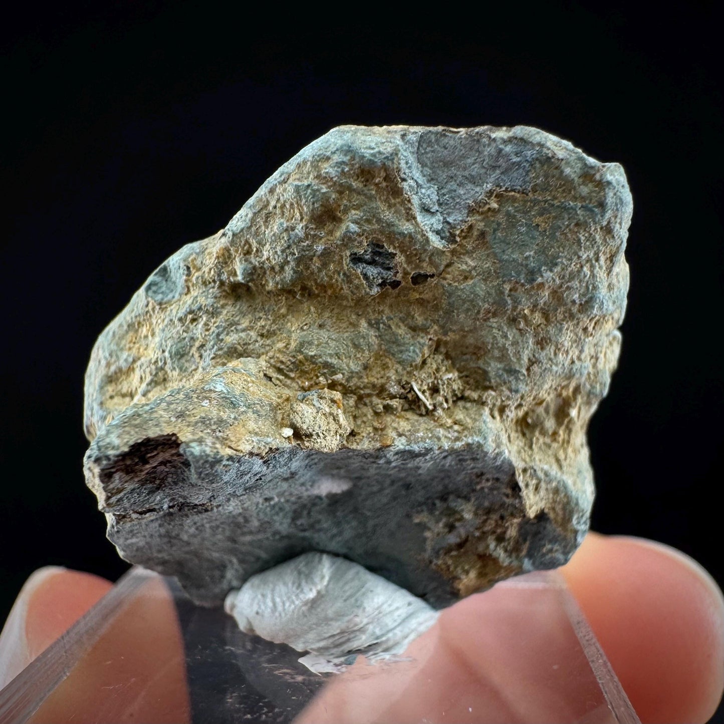 Benitoite w/ Natrolite (California, USA) | UV reactive benitoite crystal, rare mineral specimen
