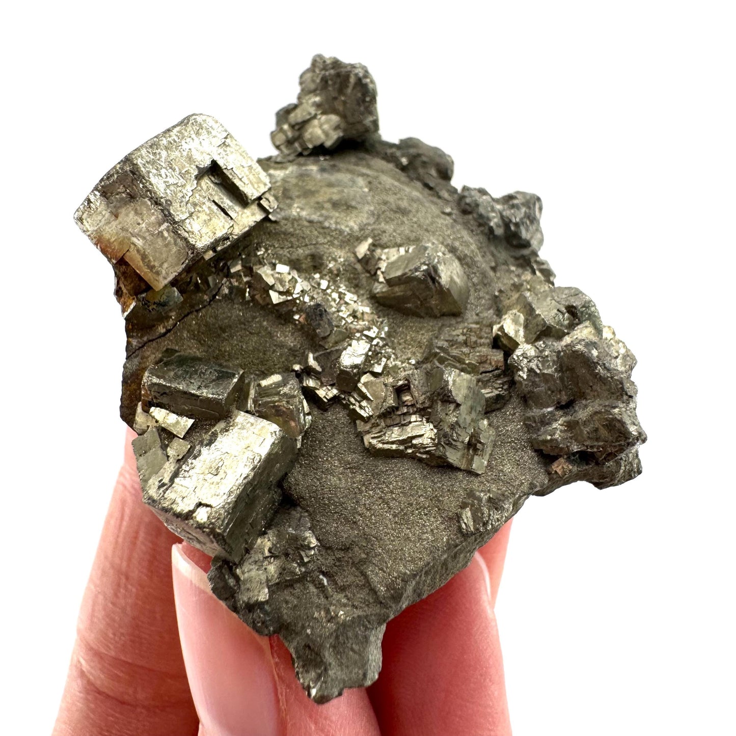 Pyrite (Indonesia) | natural pyrite cluster, pyrite crystal, mineral specimen