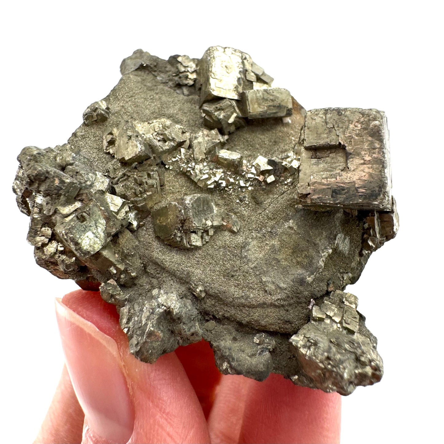 Pyrite (Indonesia) | natural pyrite cluster, pyrite crystal, mineral specimen