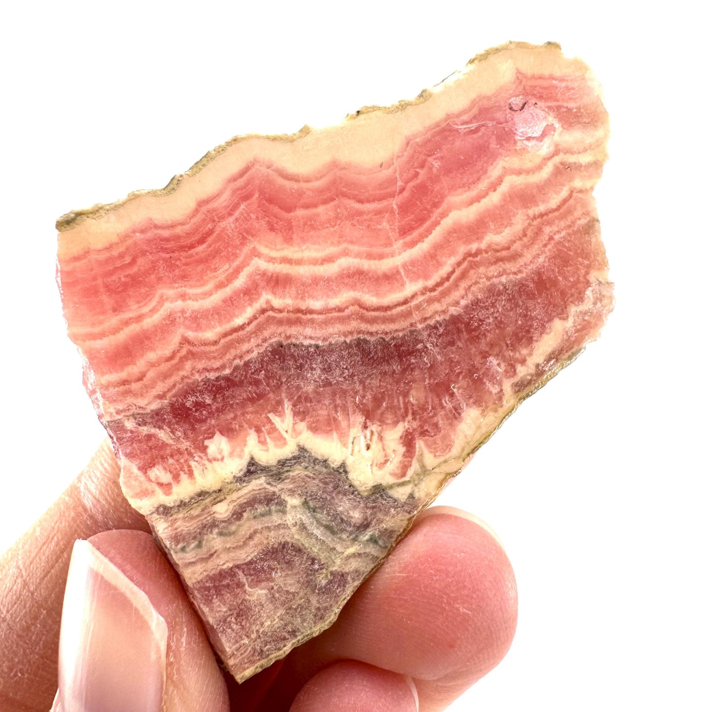 Polished Rhodochrosite (Argentina) | rhodochrosite crystal, rare mineral specimen