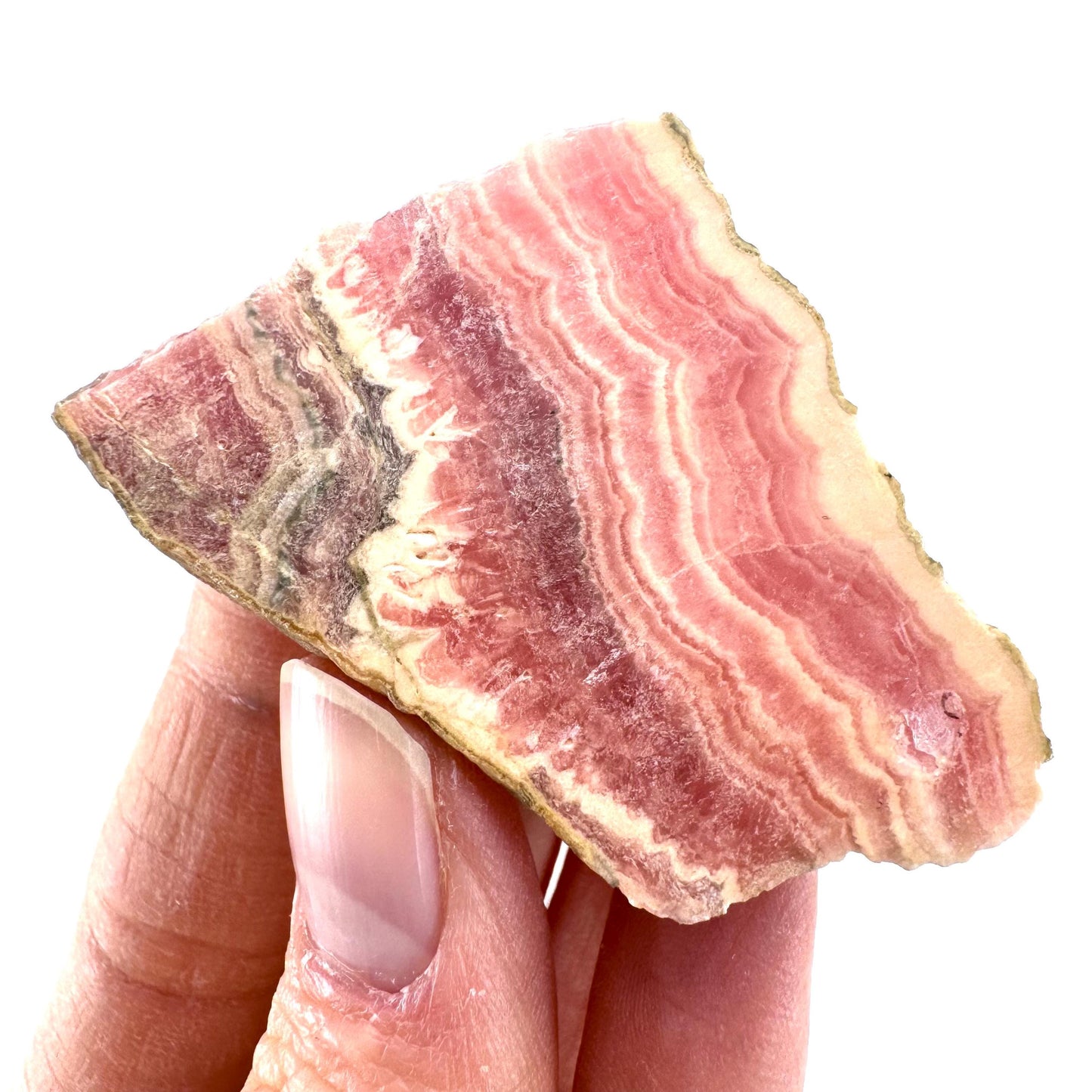 Polished Rhodochrosite (Argentina) | rhodochrosite crystal, rare mineral specimen