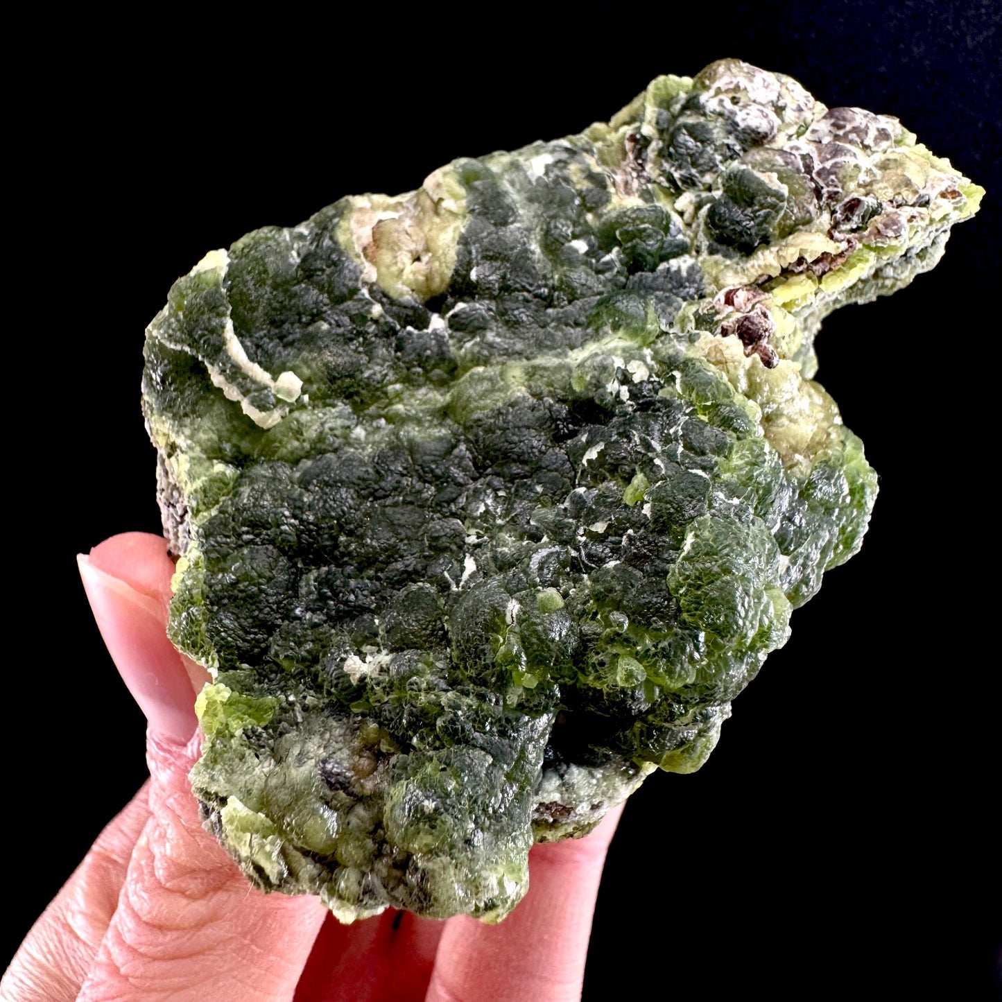 Cuprian Smithsonite (Arizona, USA) | green smithsonite crystal, rare mineral specimen