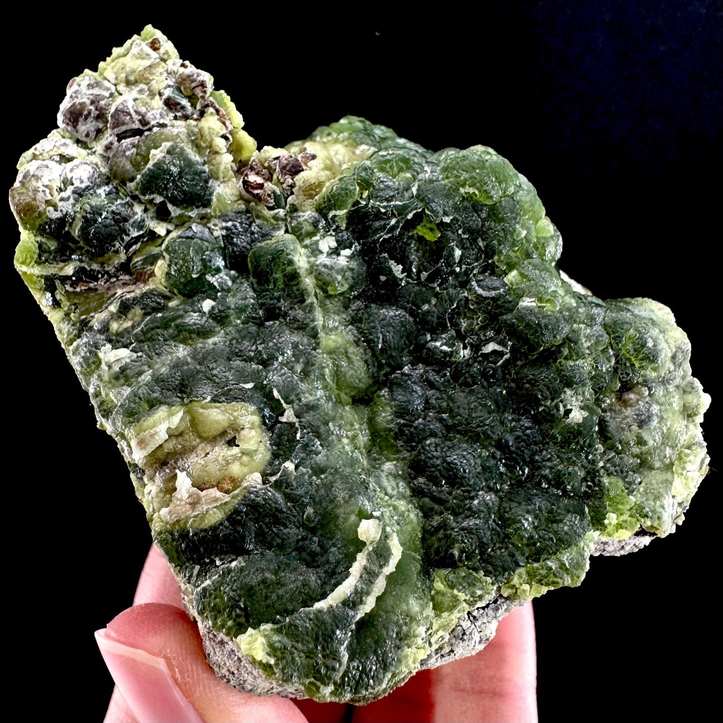 Cuprian Smithsonite (Arizona, USA) | green smithsonite crystal, rare mineral specimen