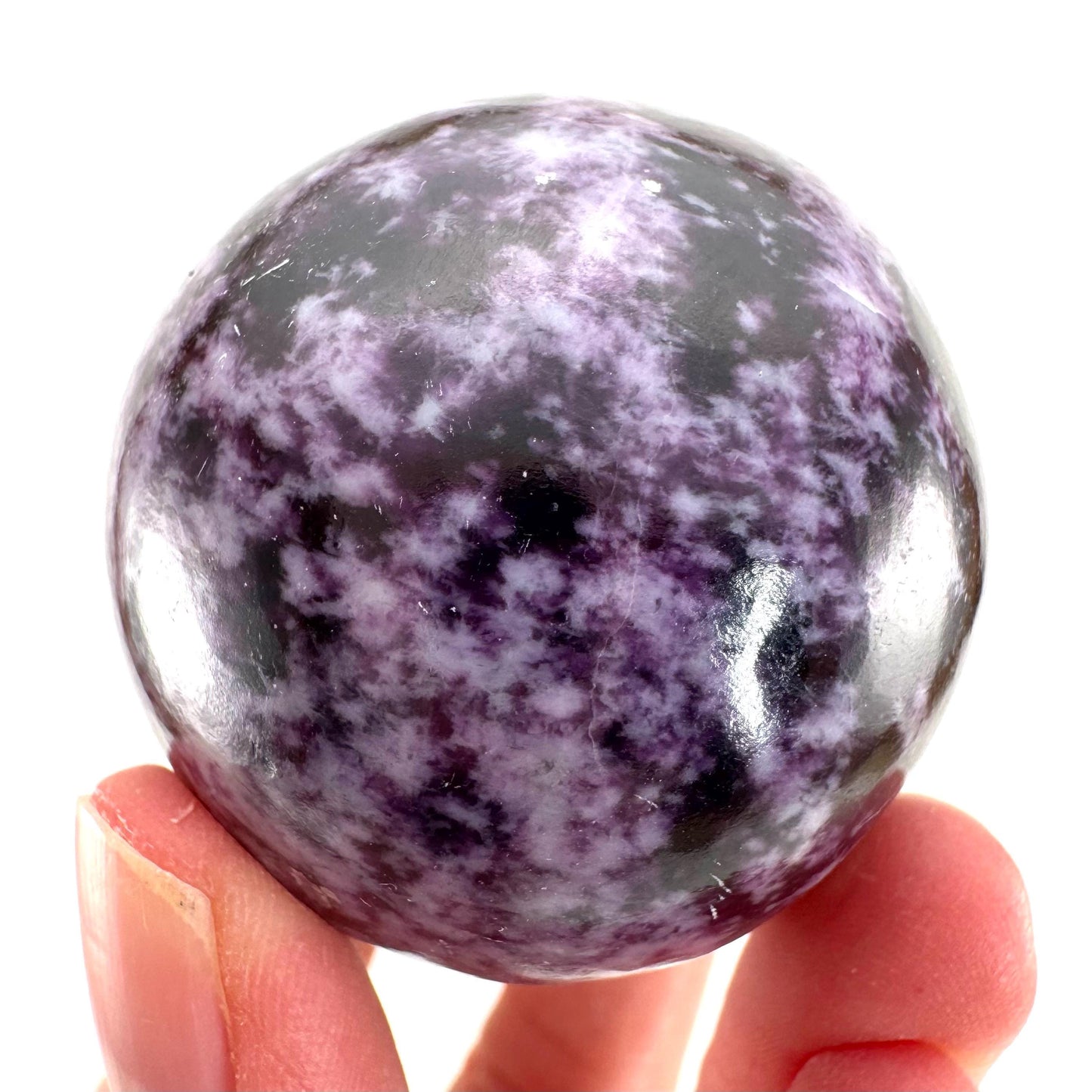 Kammererite Sphere (India) | polished kammererite crystal ball, crystal sphere