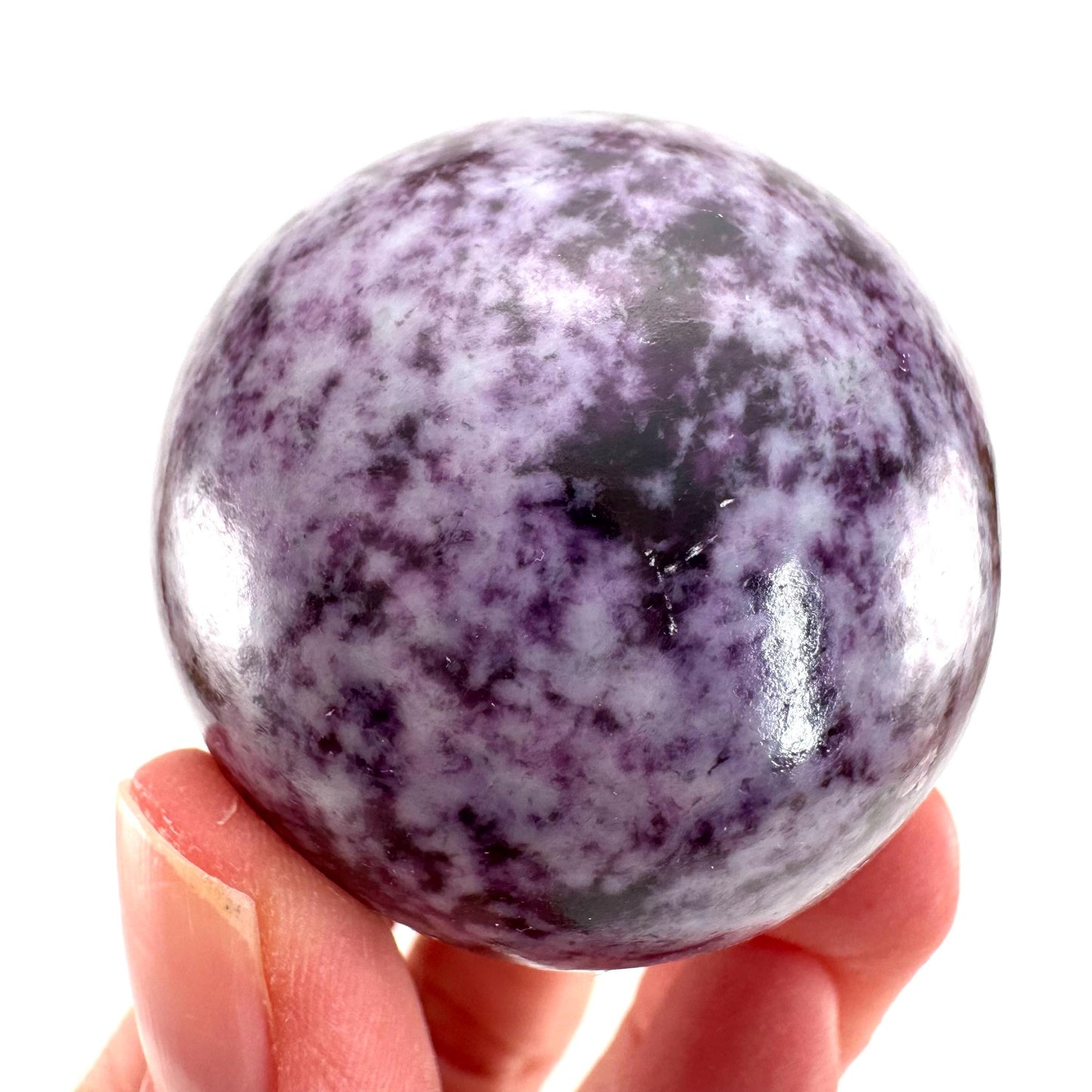 Kammererite Sphere (India) | polished kammererite crystal ball, crystal sphere