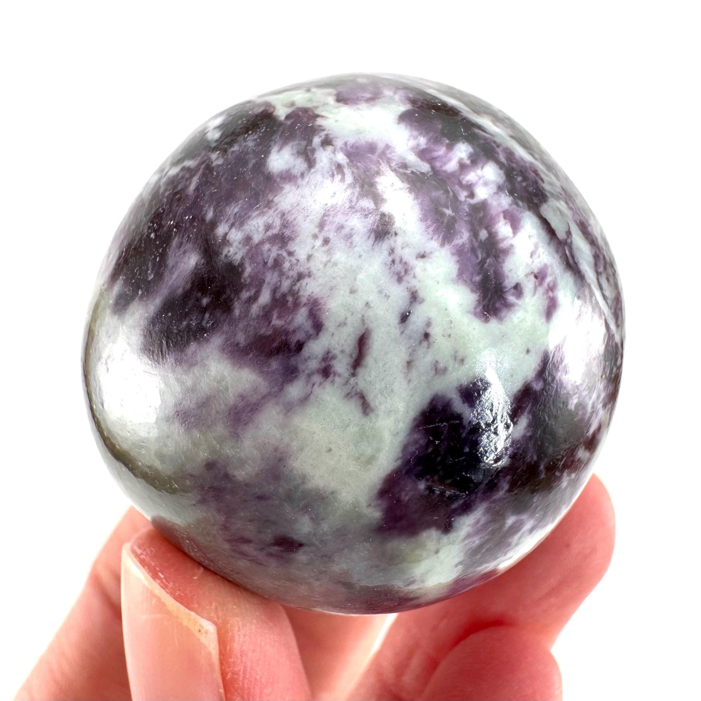 Kammererite Sphere (India) | polished kammererite crystal ball, crystal sphere