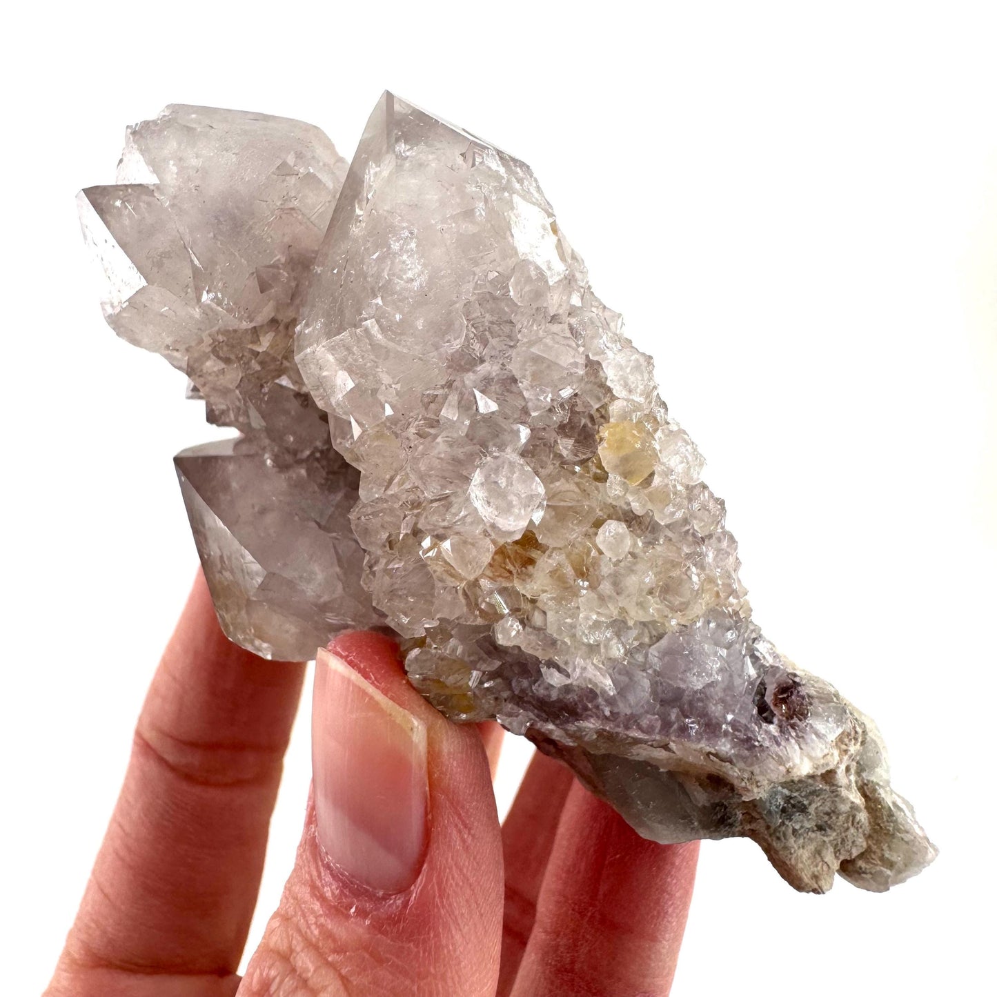 Spirit Quartz (South Africa) | purple spirit quartz crystal, amethyst cluster, mineral specimen