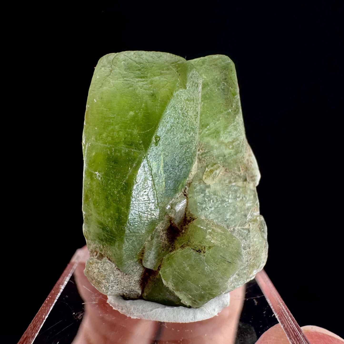 Peridot (Pakistan) | naturally terminated peridot crystal, mineral specimen
