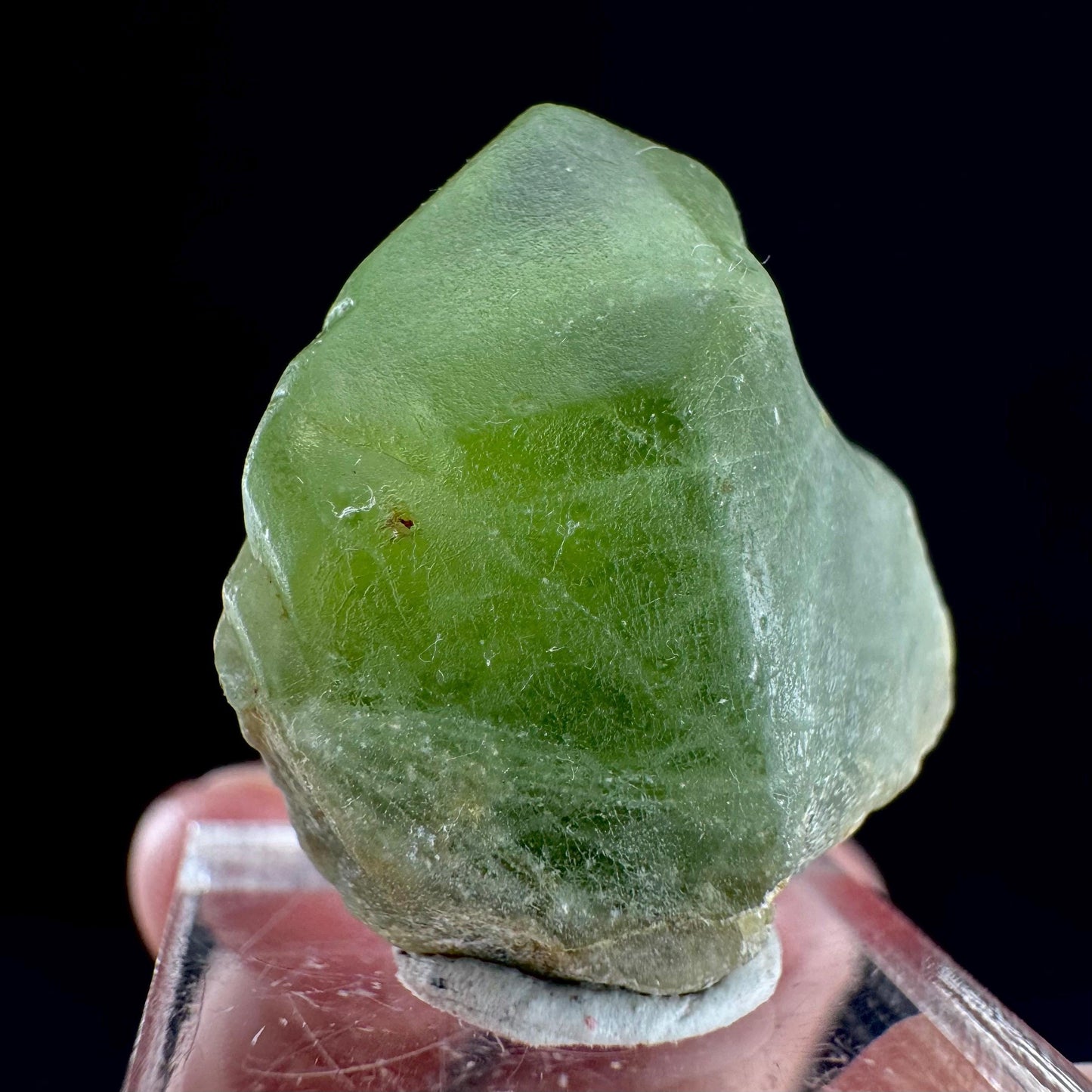 Peridot (Pakistan) | naturally terminated peridot crystal, mineral specimen