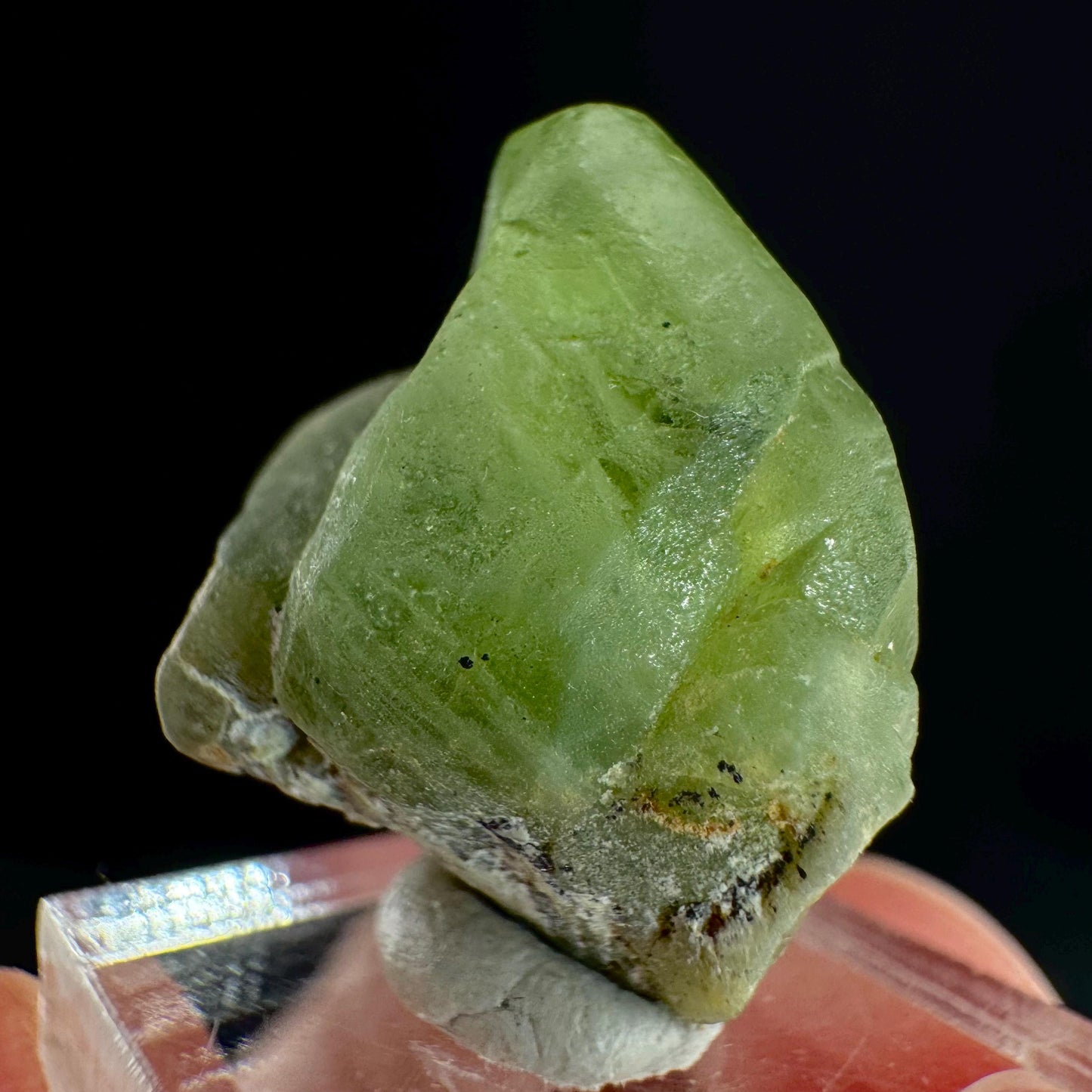 Peridot (Pakistan) | naturally terminated peridot crystal, mineral specimen