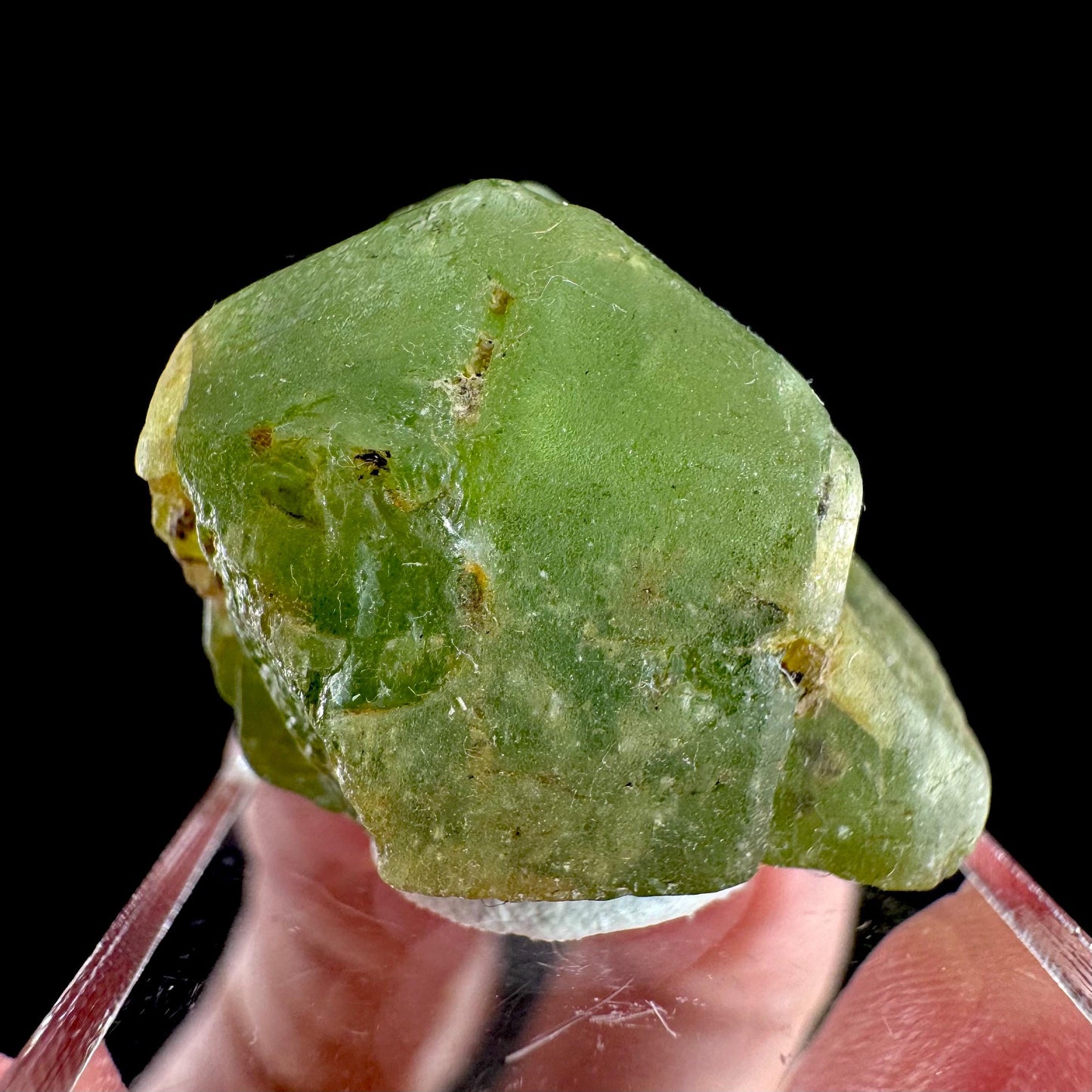 Peridot (Pakistan) | naturally terminated peridot crystal, mineral specimen