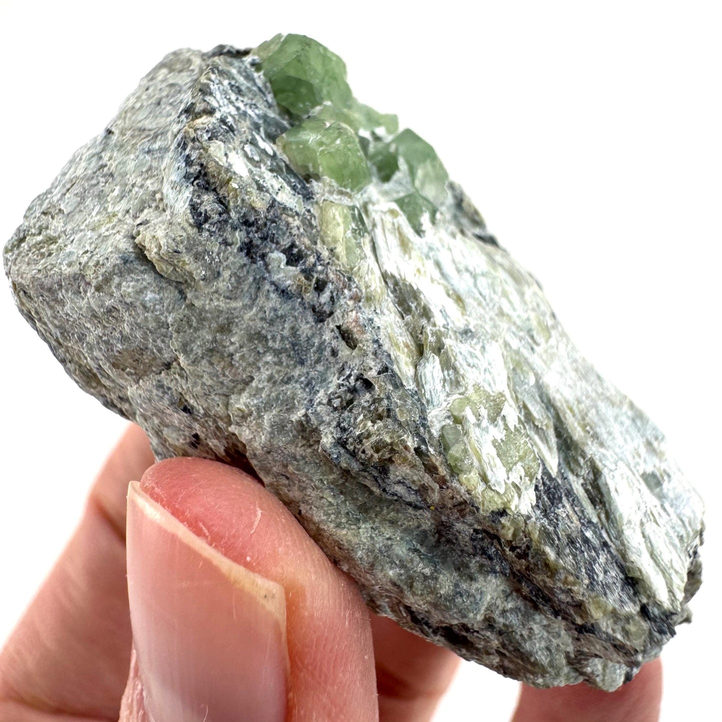 Demantoid Garnet on Matrix (Pakistan) | green garnet crystal, mineral specimen