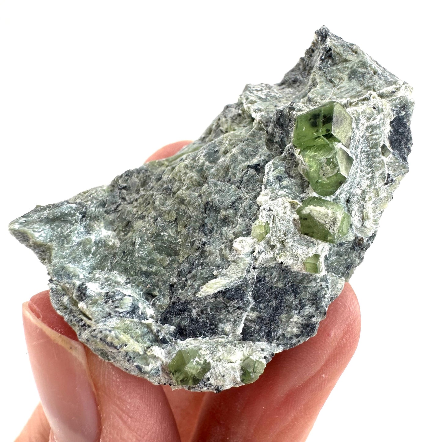 Demantoid Garnet on Matrix (Pakistan) | green garnet crystal, mineral specimen