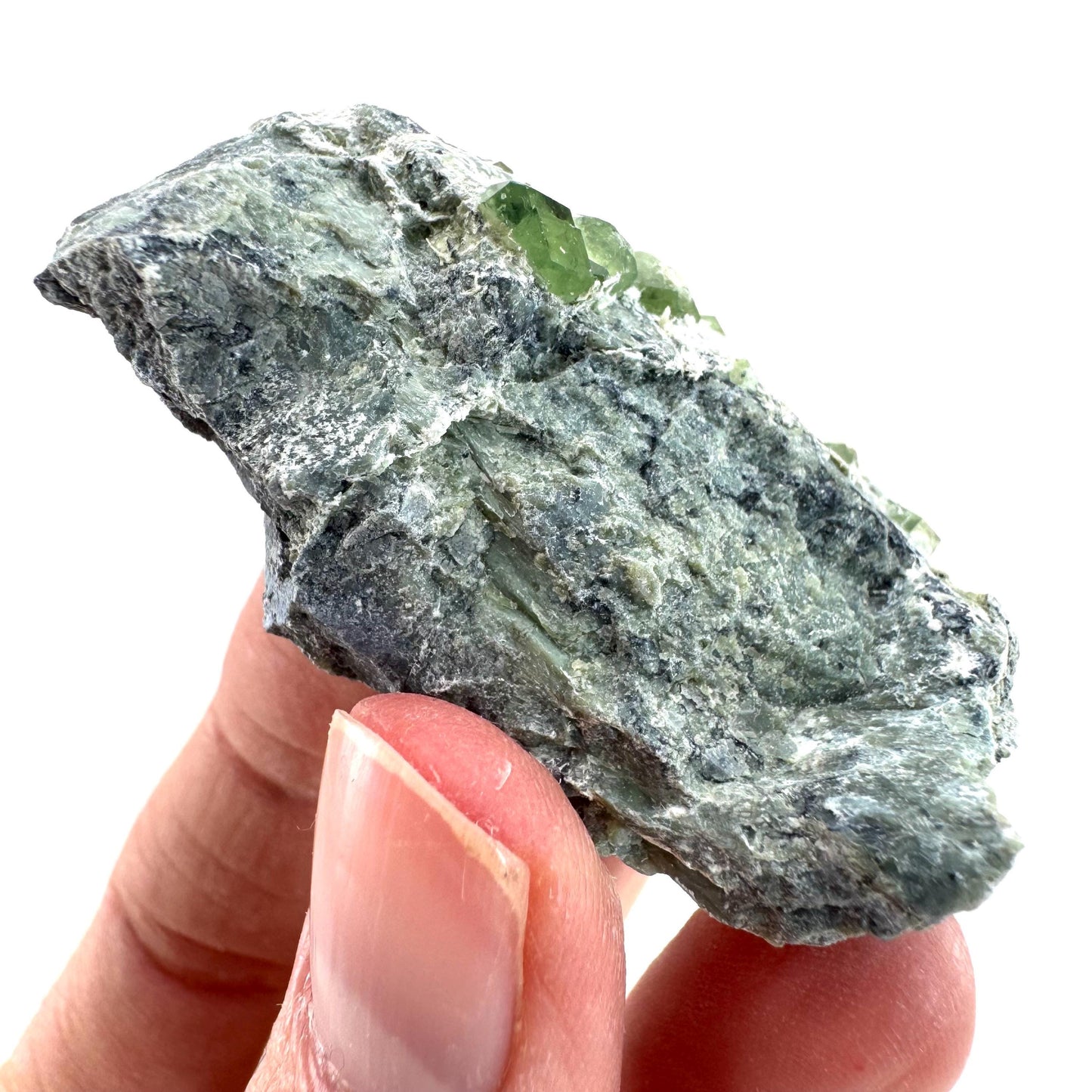 Demantoid Garnet on Matrix (Pakistan) | green garnet crystal, mineral specimen