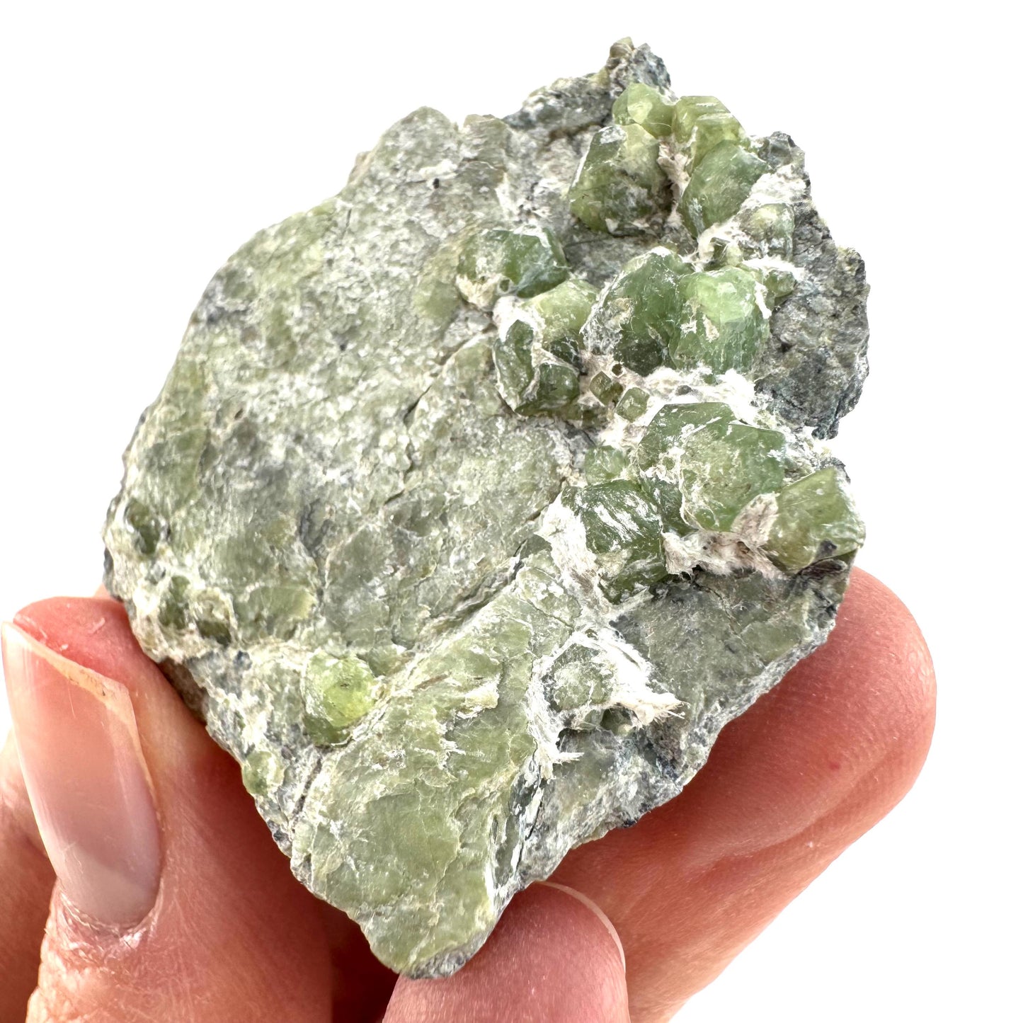 Demantoid Garnet on Matrix (Pakistan) | green garnet crystal, mineral specimen