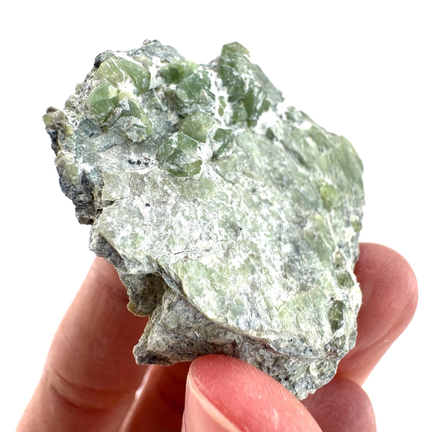 Demantoid Garnet on Matrix (Pakistan) | green garnet crystal, mineral specimen
