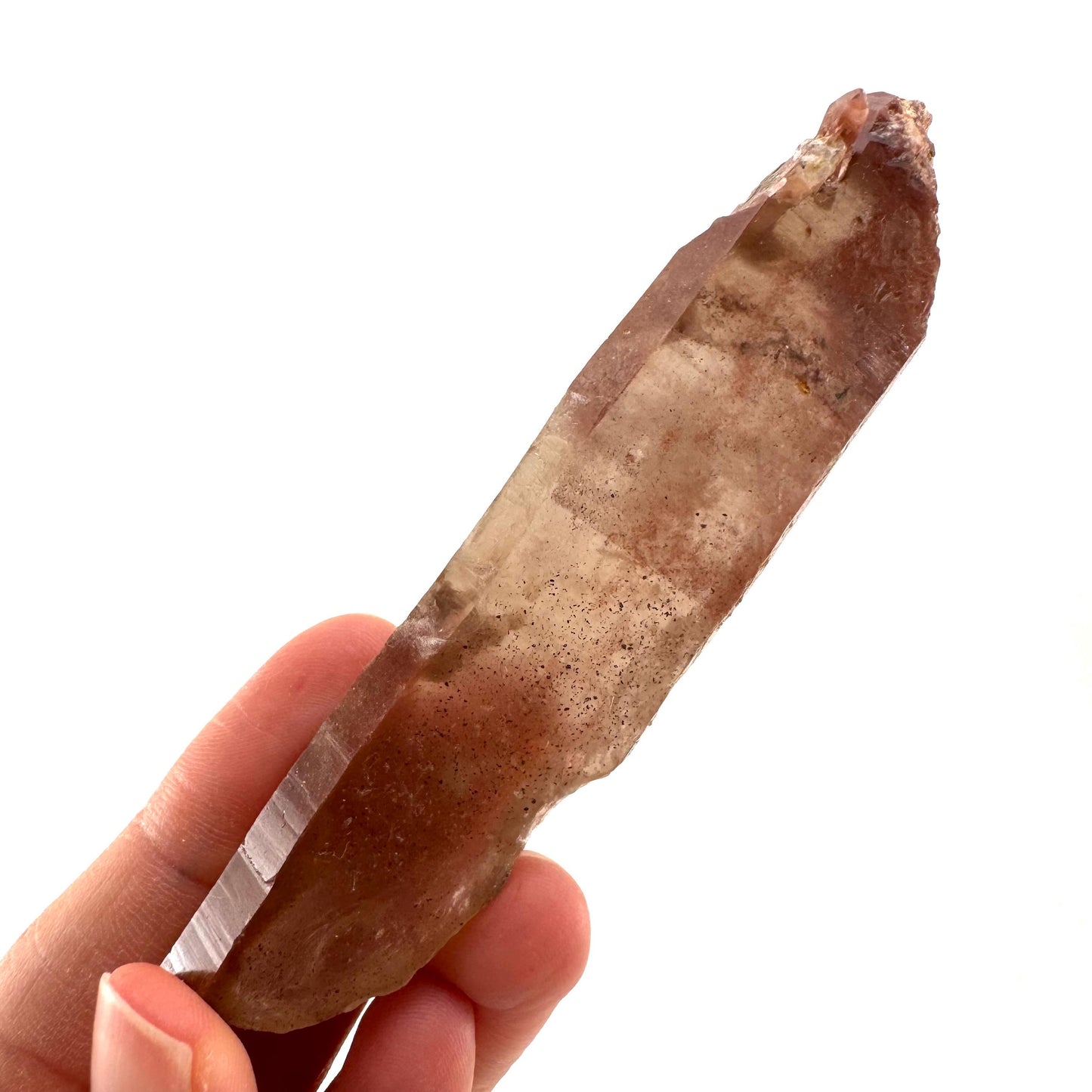 Tabular Red Hematite Quartz (Zimbabwe) | fire quartz crystal, red phantom quartz, mineral specimen