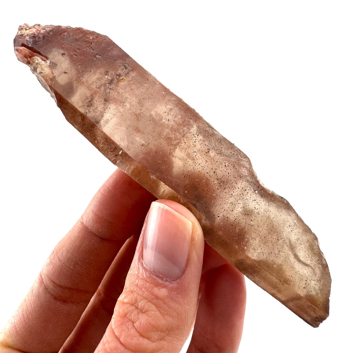 Tabular Red Hematite Quartz (Zimbabwe) | fire quartz crystal, red phantom quartz, mineral specimen
