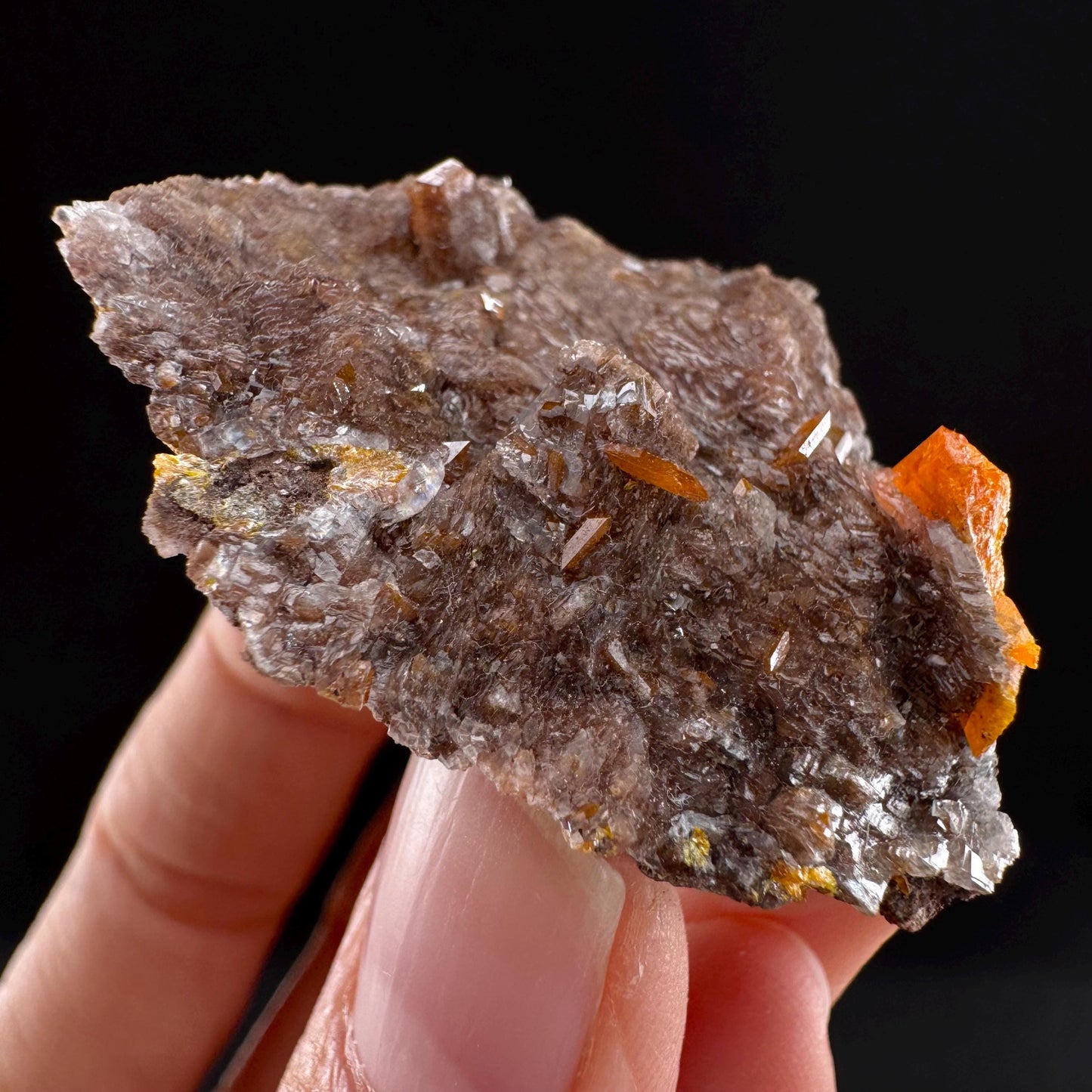 Wulfenite (Arizona, USA) | orange wulfenite crystal, mineral specimen