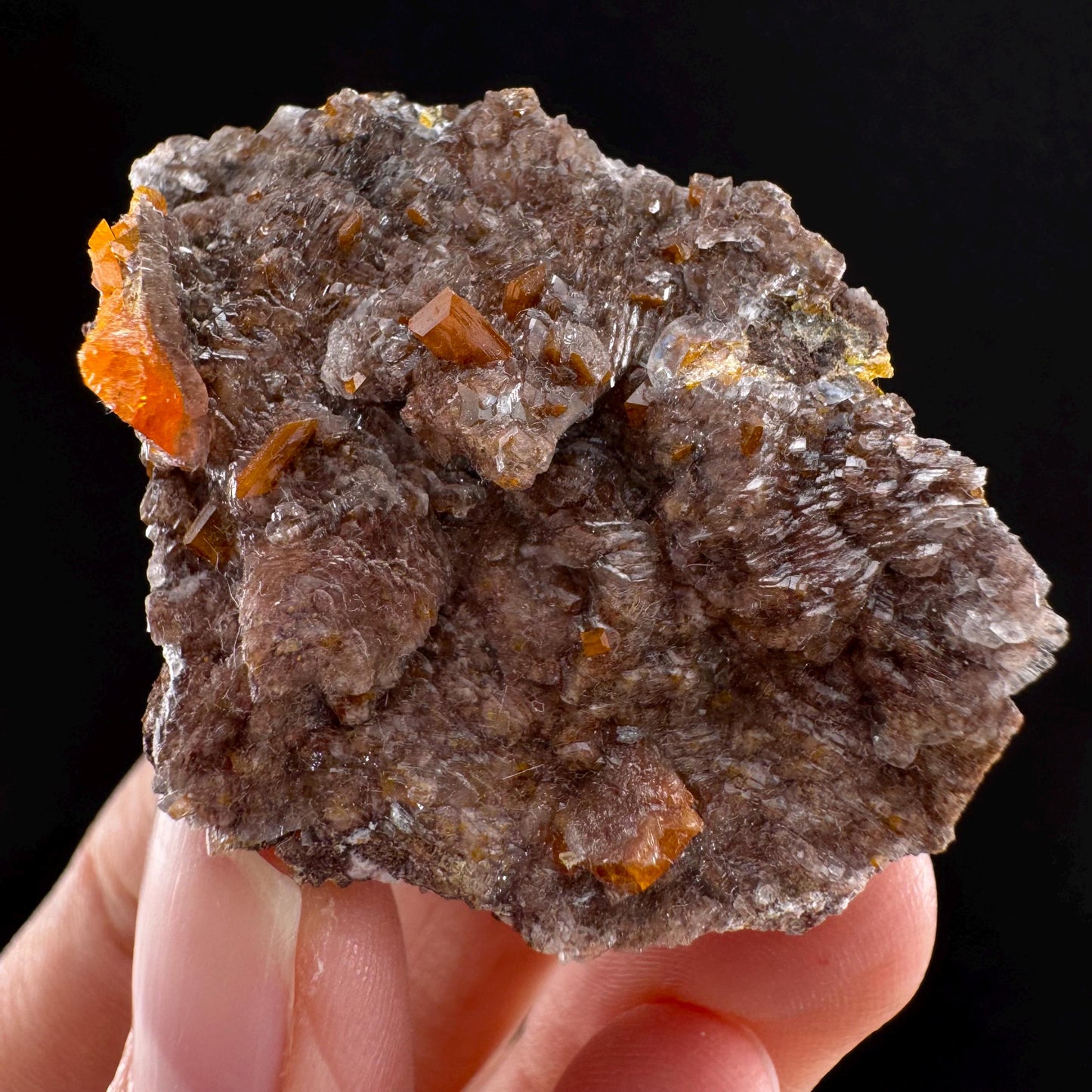 Wulfenite (Arizona, USA) | orange wulfenite crystal, mineral specimen