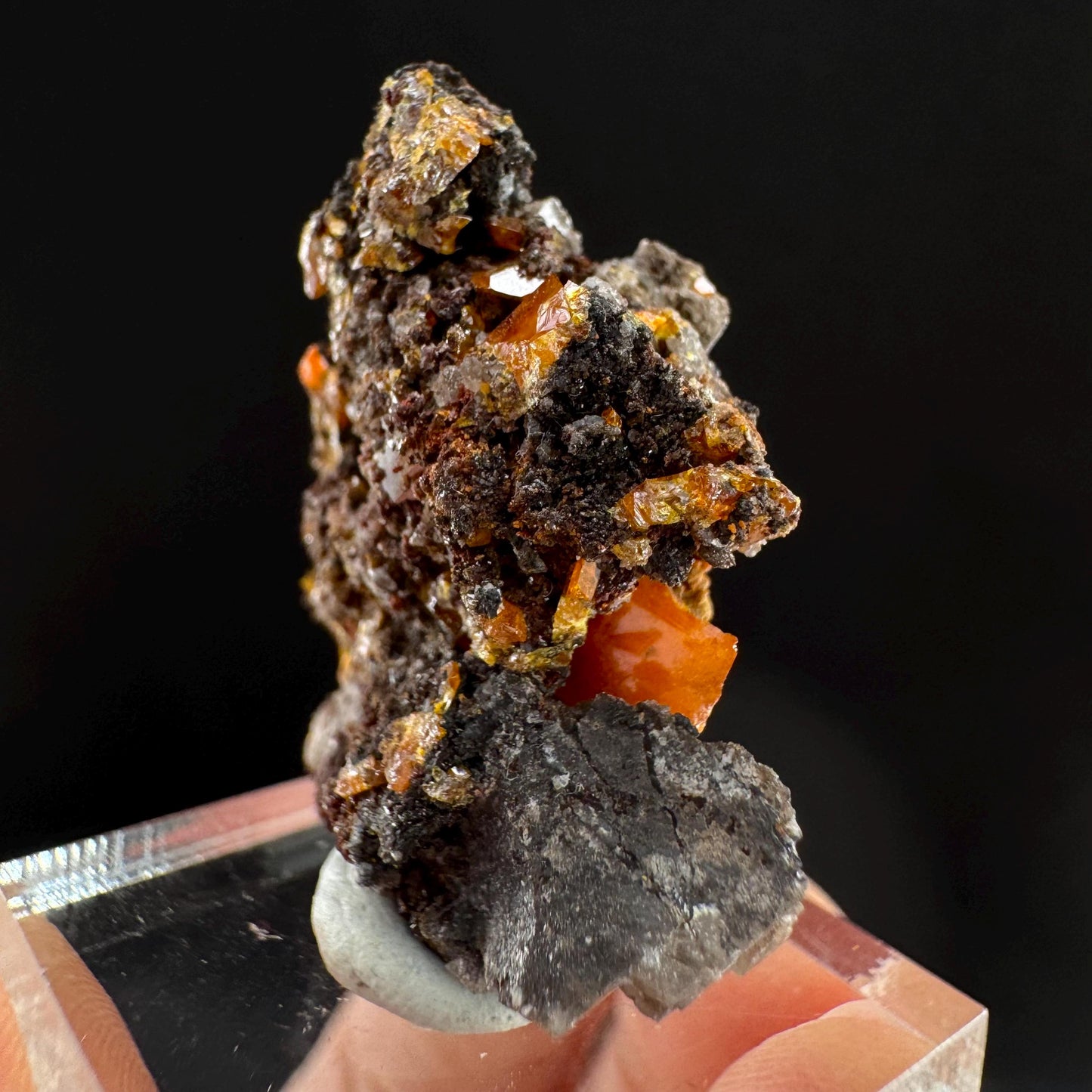 Wulfenite (Arizona, USA) | orange wulfenite crystal, mineral specimen