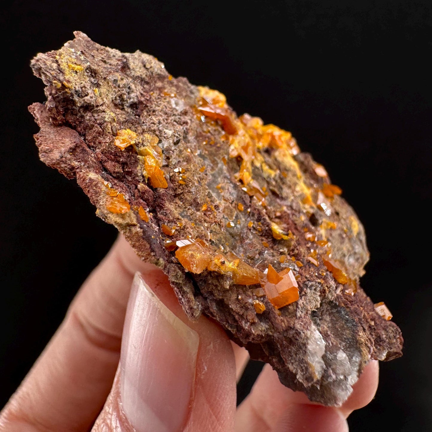 Wulfenite (Arizona, USA) | orange wulfenite crystal, mineral specimen