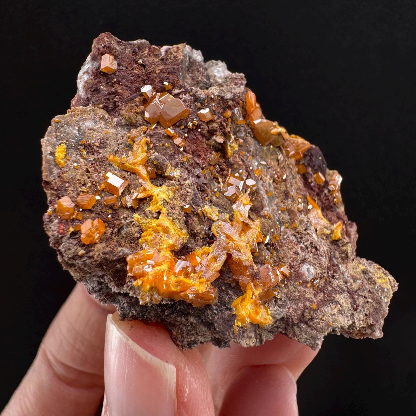 Wulfenite (Arizona, USA) | orange wulfenite crystal, mineral specimen