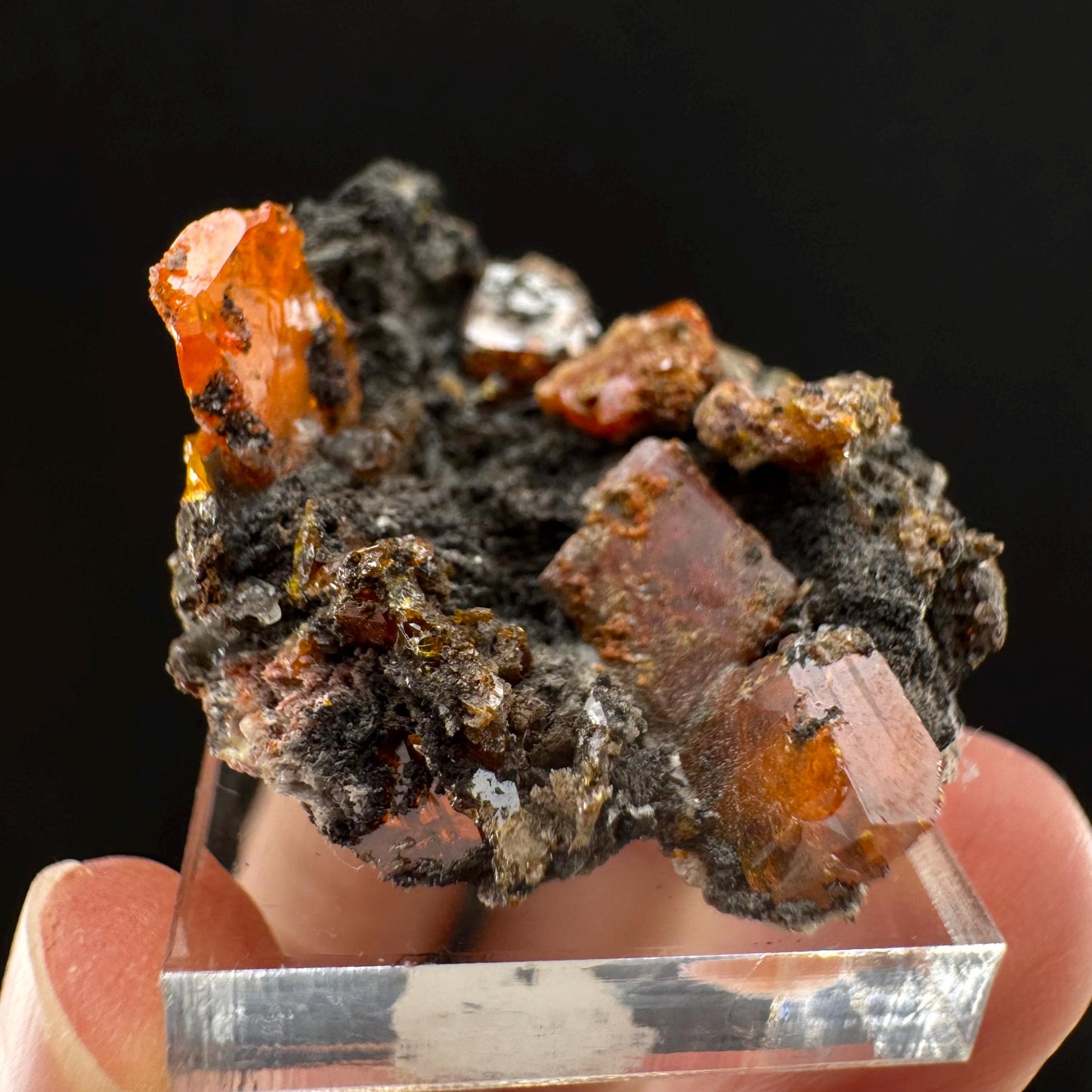 Wulfenite (Arizona, USA) | orange wulfenite crystal, mineral specimen
