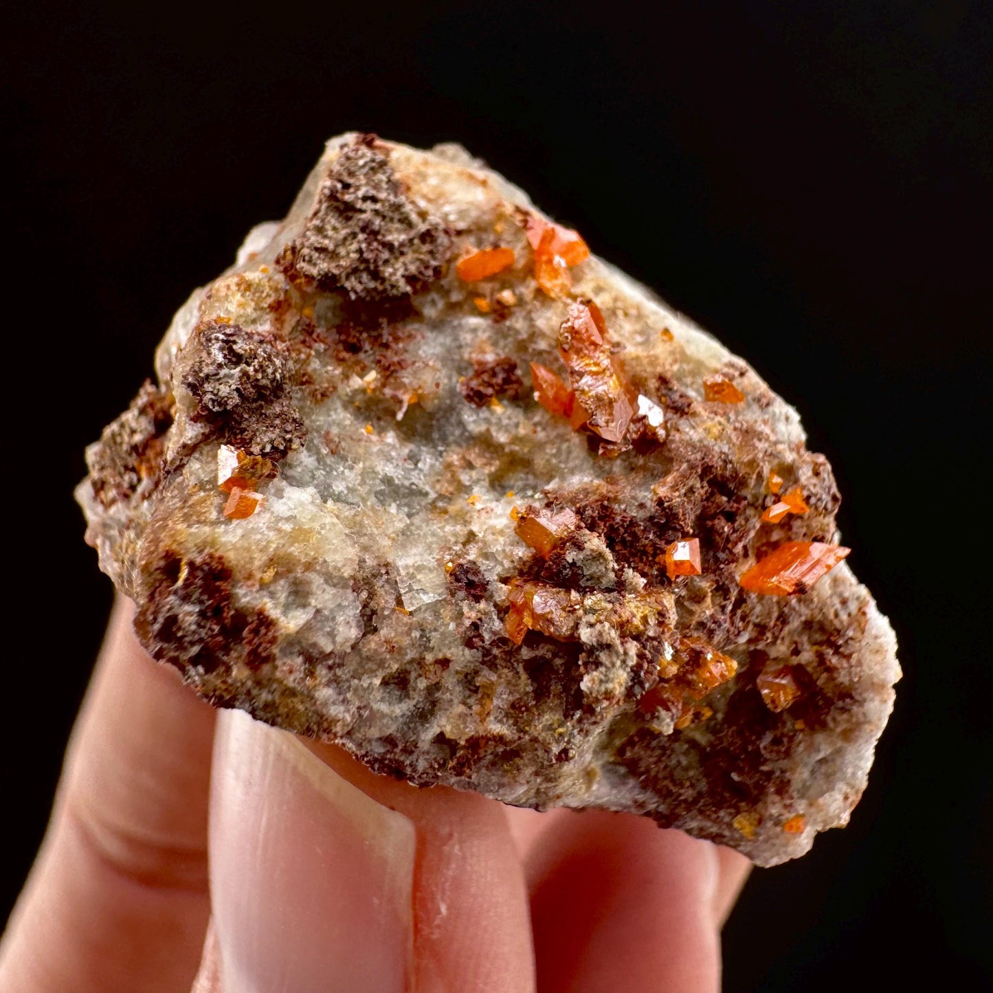 Wulfenite (Arizona, USA) | orange wulfenite crystal, mineral specimen