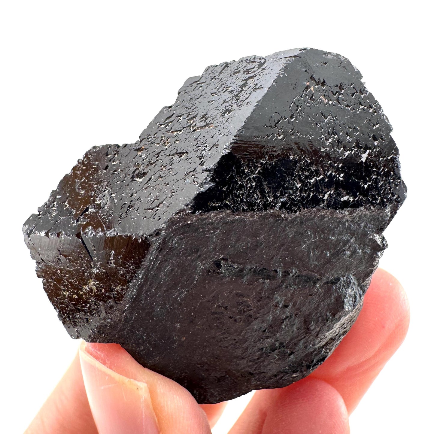 Black Tourmaline w/ Smoky Quartz (Namibia) | high quality black tourmaline crystal, black schorl, mineral specimen
