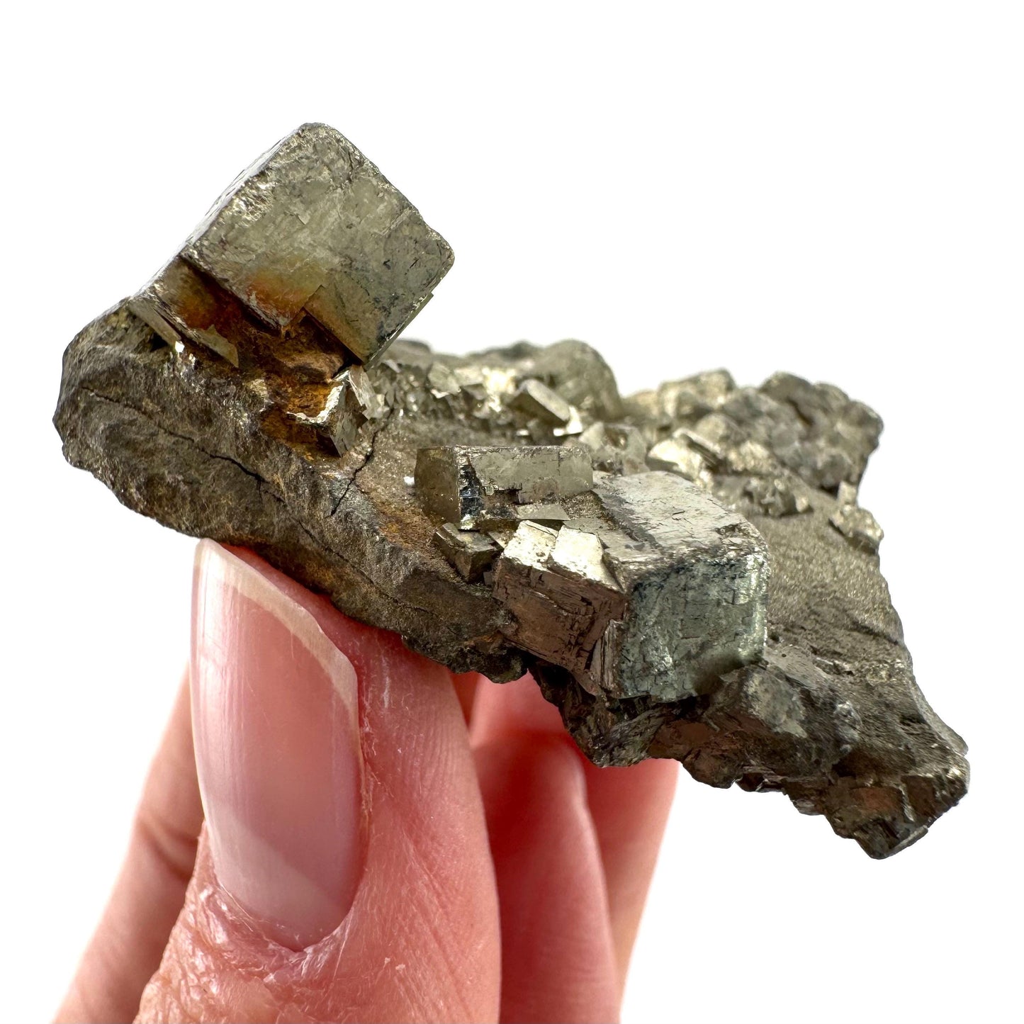 Pyrite (Indonesia) | natural pyrite cluster, pyrite crystal, mineral specimen