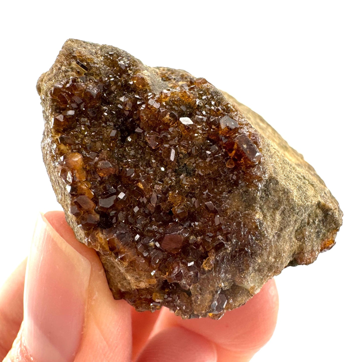 Spessartine Garnet (Pakistan) | orange garnet crystal, mineral specimen