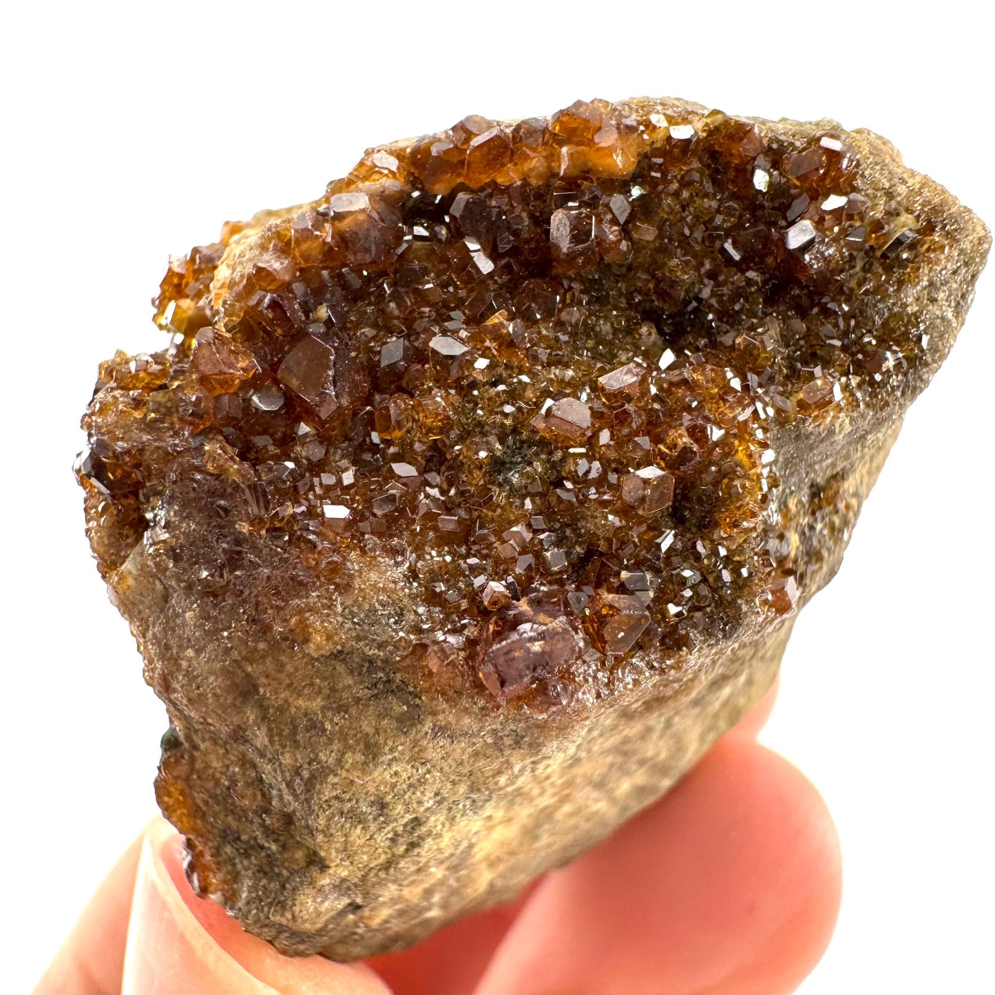 Spessartine Garnet (Pakistan) | orange garnet crystal, mineral specimen