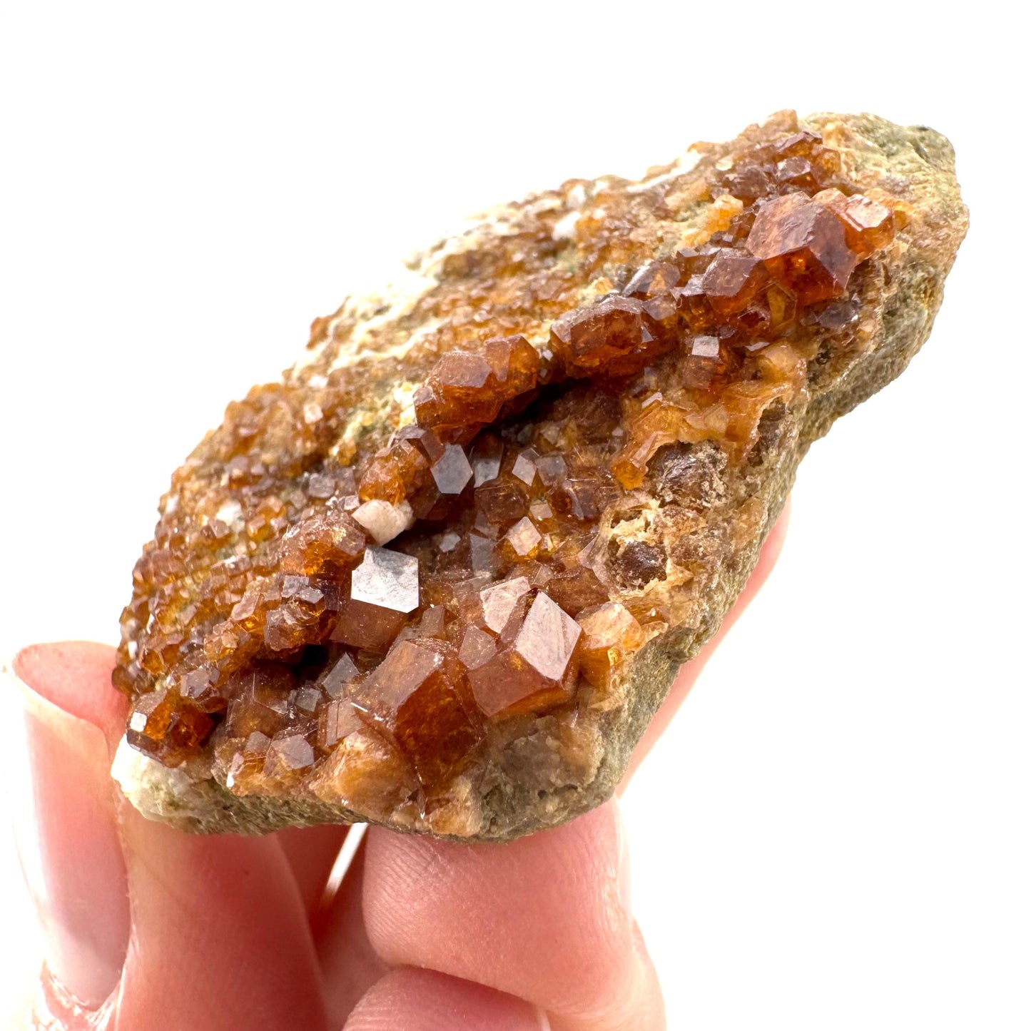 Spessartine Garnet (Pakistan) | orange garnet crystal, mineral specimen