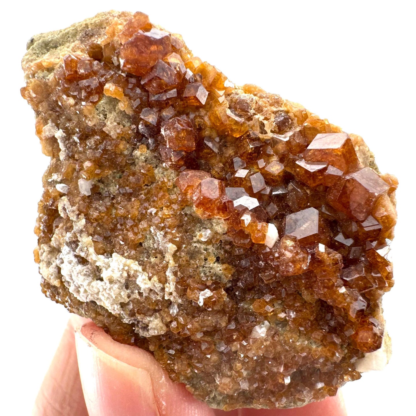 Spessartine Garnet (Pakistan) | orange garnet crystal, mineral specimen