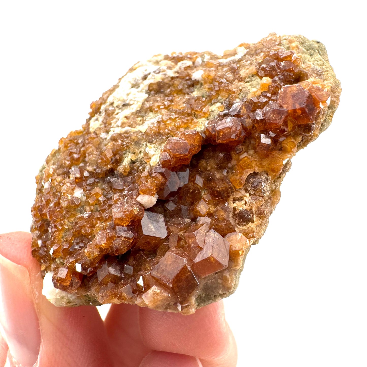 Spessartine Garnet (Pakistan) | orange garnet crystal, mineral specimen