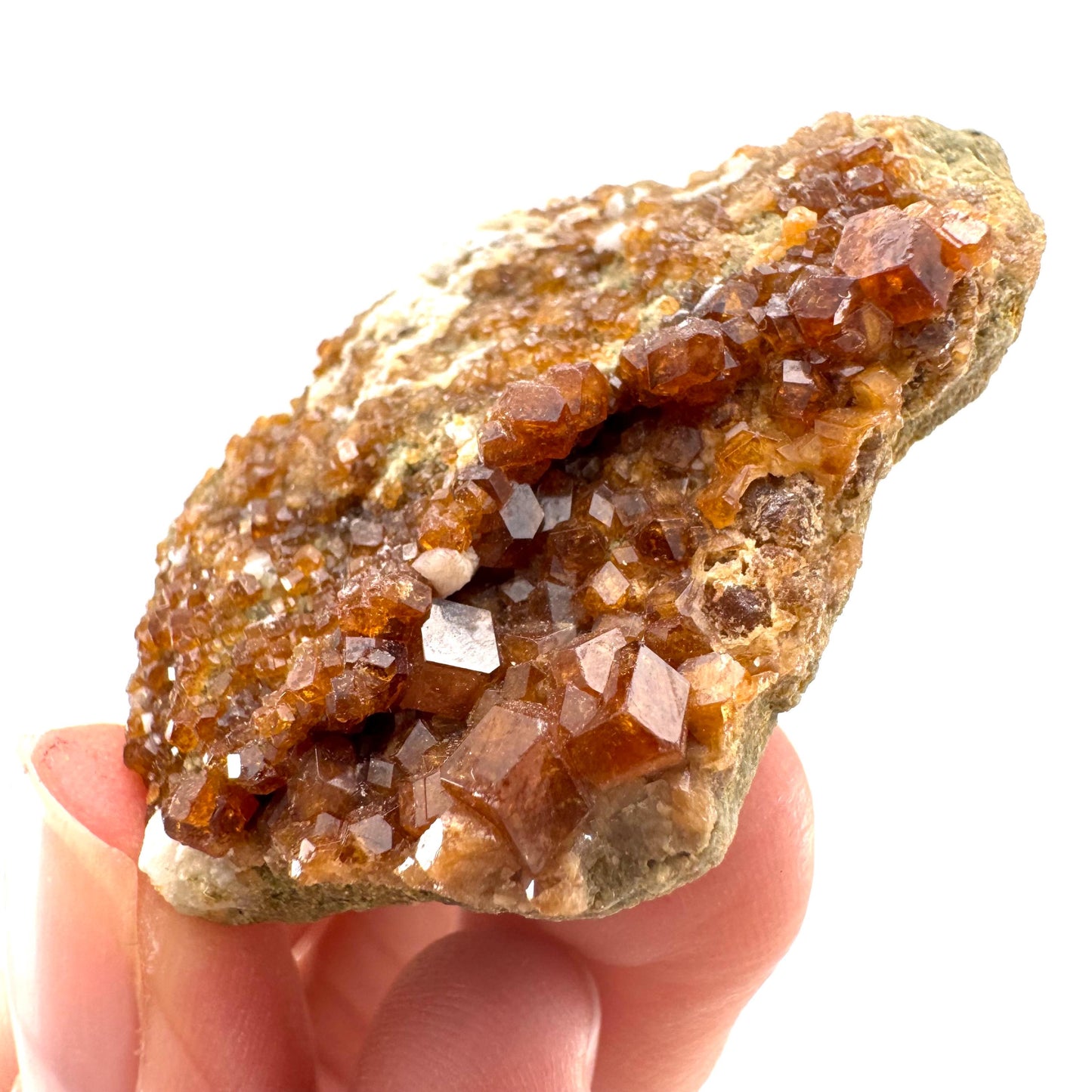 Spessartine Garnet (Pakistan) | orange garnet crystal, mineral specimen