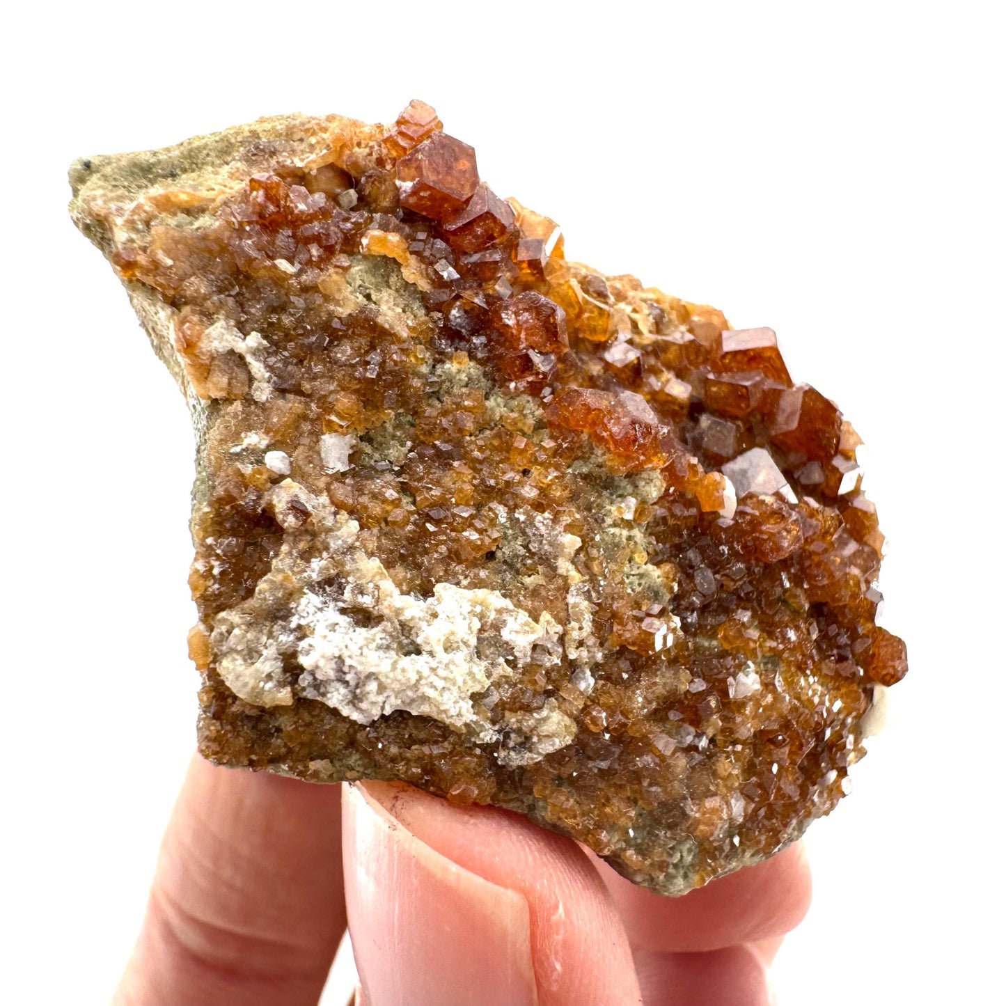 Spessartine Garnet (Pakistan) | orange garnet crystal, mineral specimen