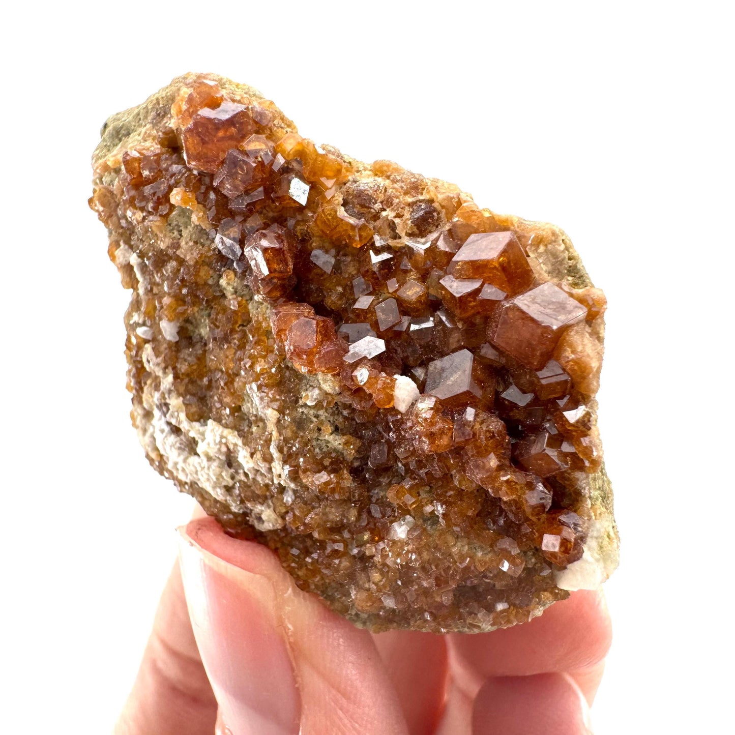Spessartine Garnet (Pakistan) | orange garnet crystal, mineral specimen