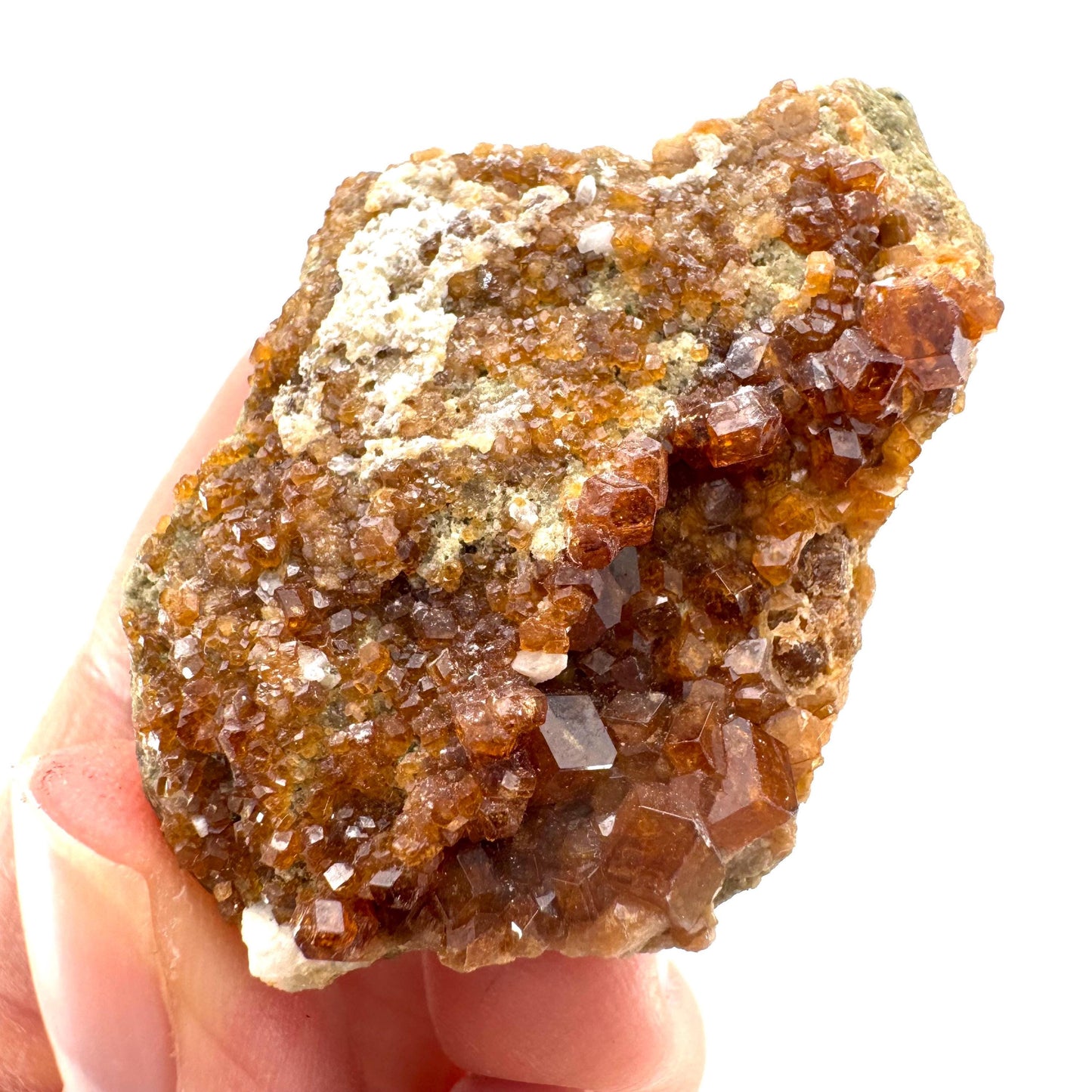 Spessartine Garnet (Pakistan) | orange garnet crystal, mineral specimen