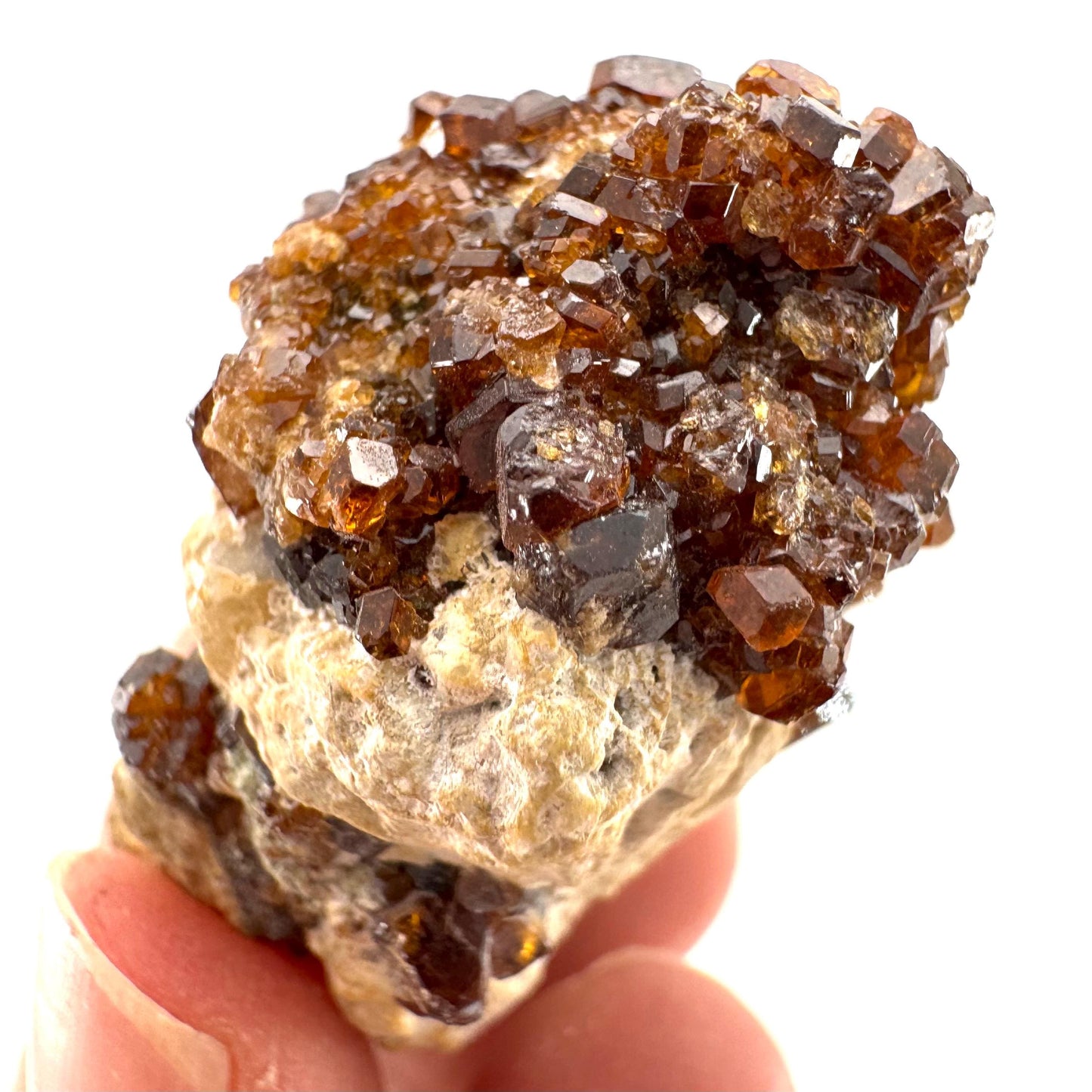 Spessartine Garnet (Pakistan) | orange garnet crystal, mineral specimen