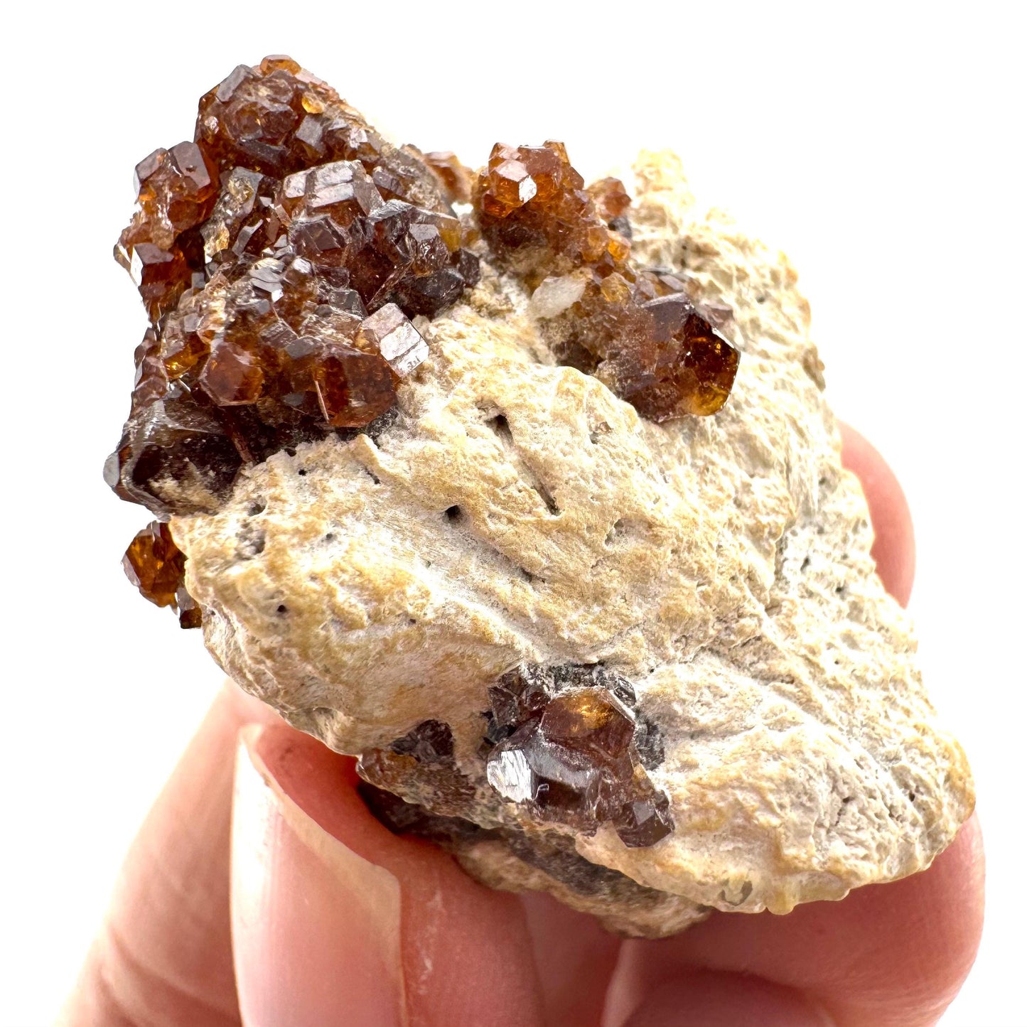 Spessartine Garnet (Pakistan) | orange garnet crystal, mineral specimen
