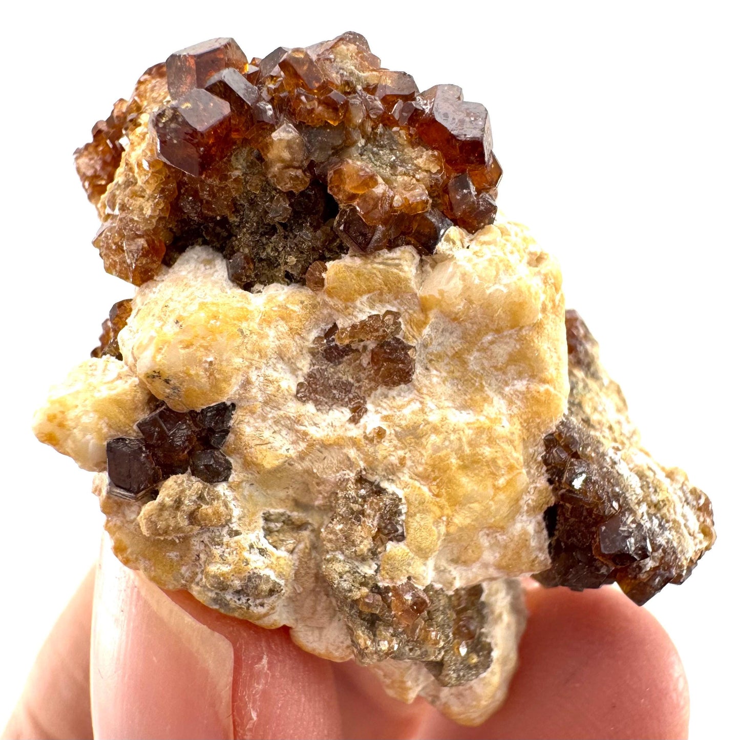 Spessartine Garnet (Pakistan) | orange garnet crystal, mineral specimen